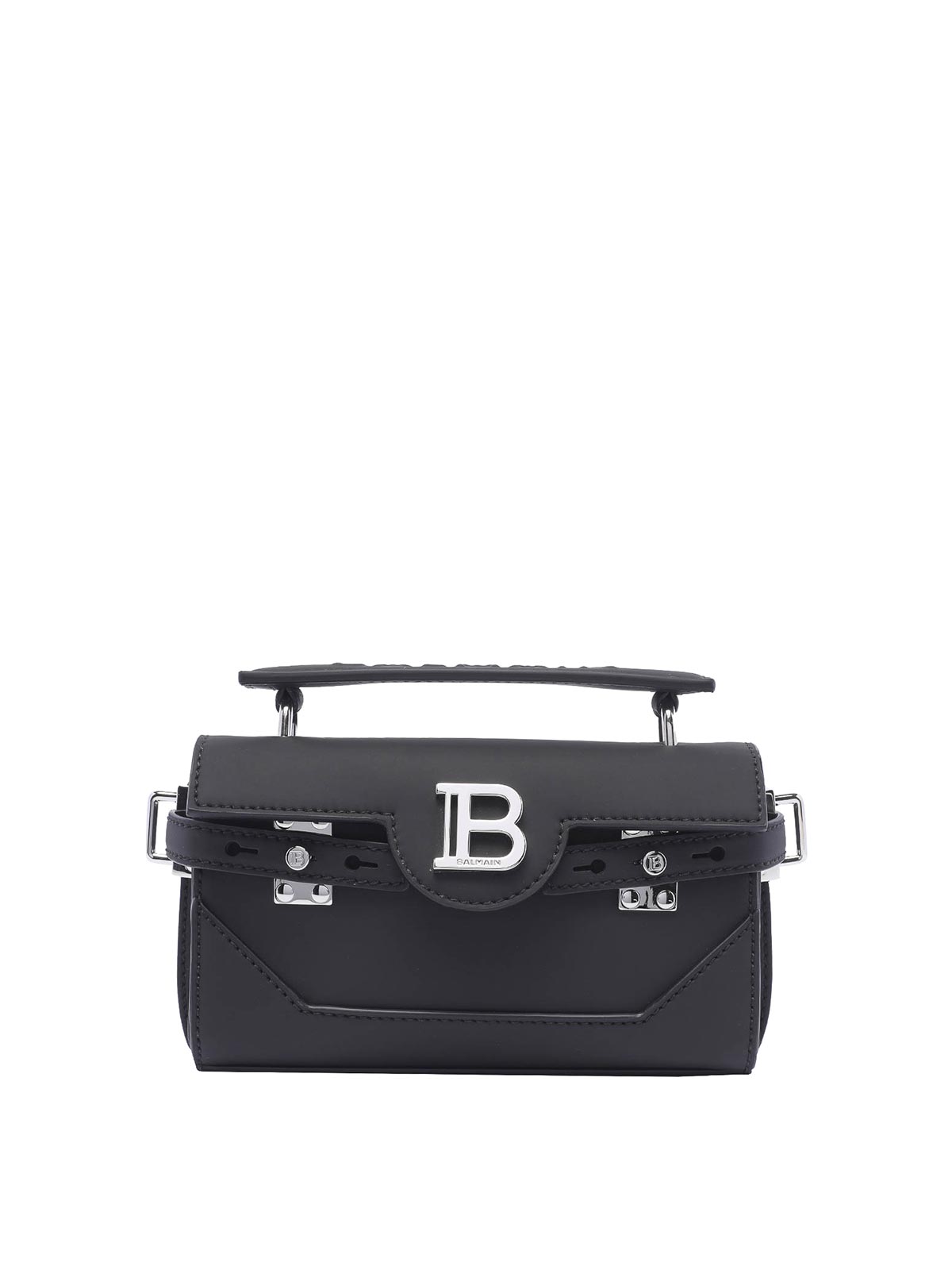 Balmain B-buzz 19 Hand Bag In Black