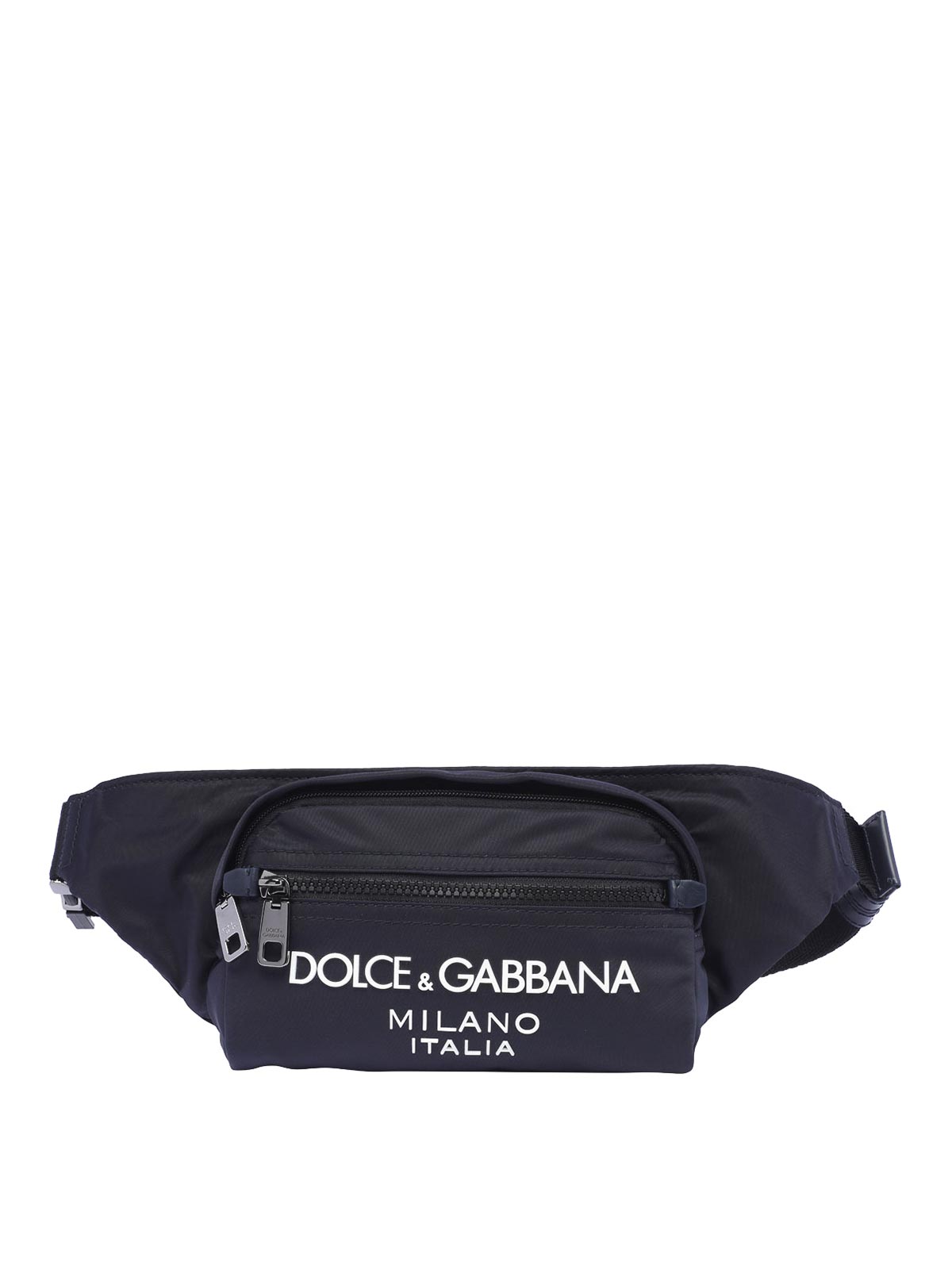Shop Dolce & Gabbana Logo Nylon Small Belt Bag In Blue