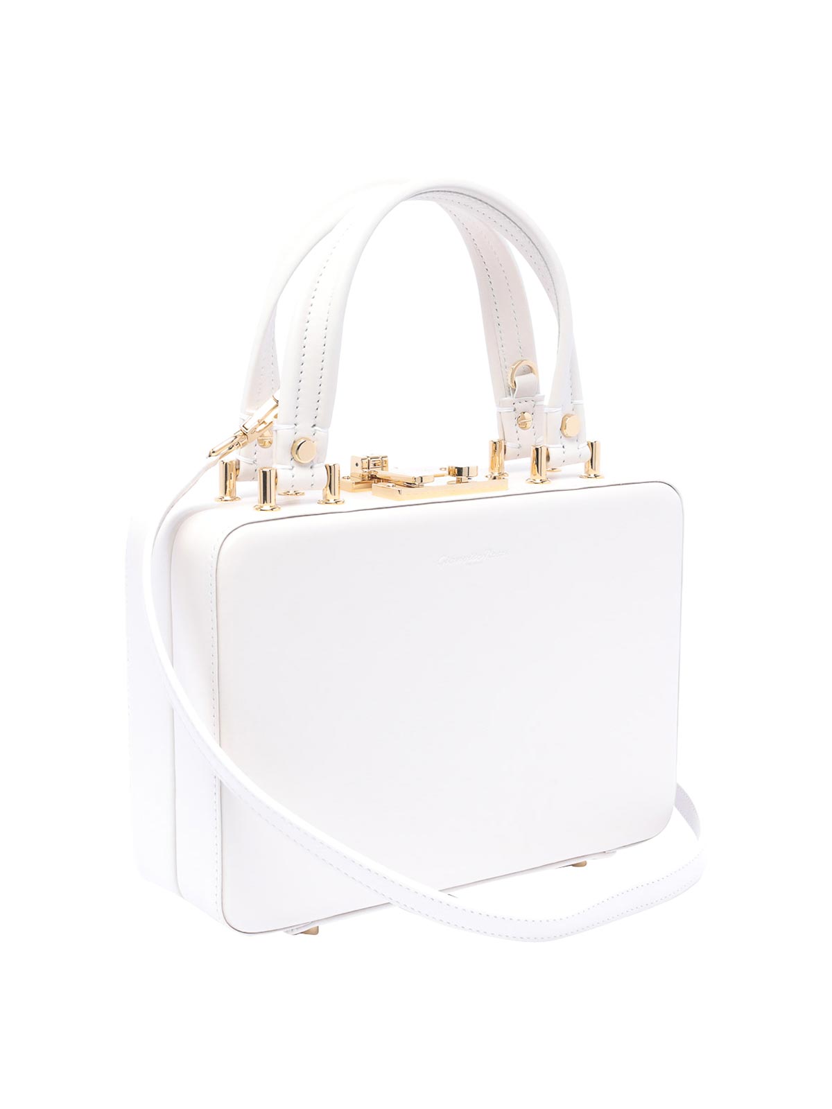 Shop Gianvito Rossi Vali Handbag In White