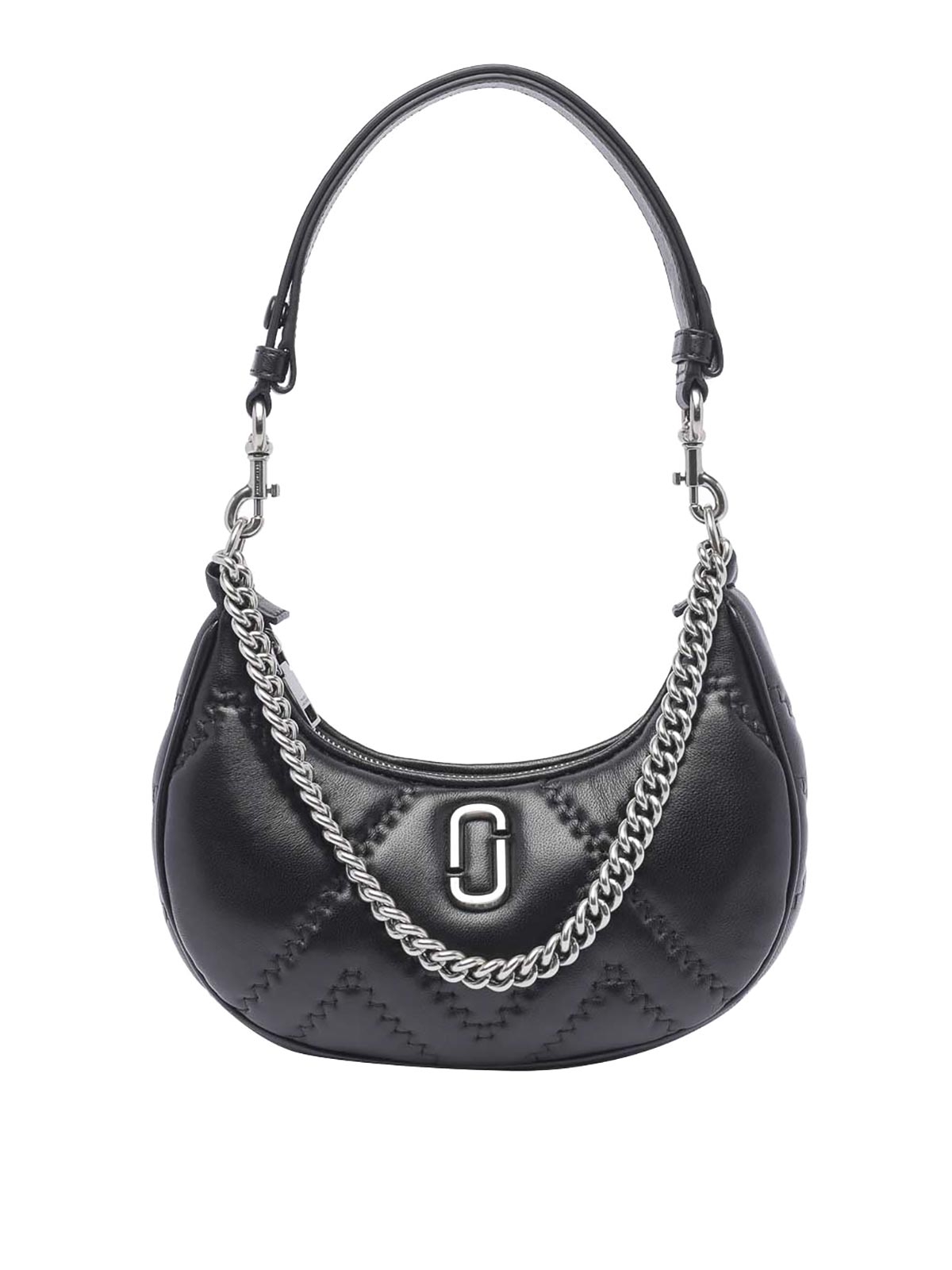 Marc Jacobs The Curve Quilted Shoulder Bag In Black