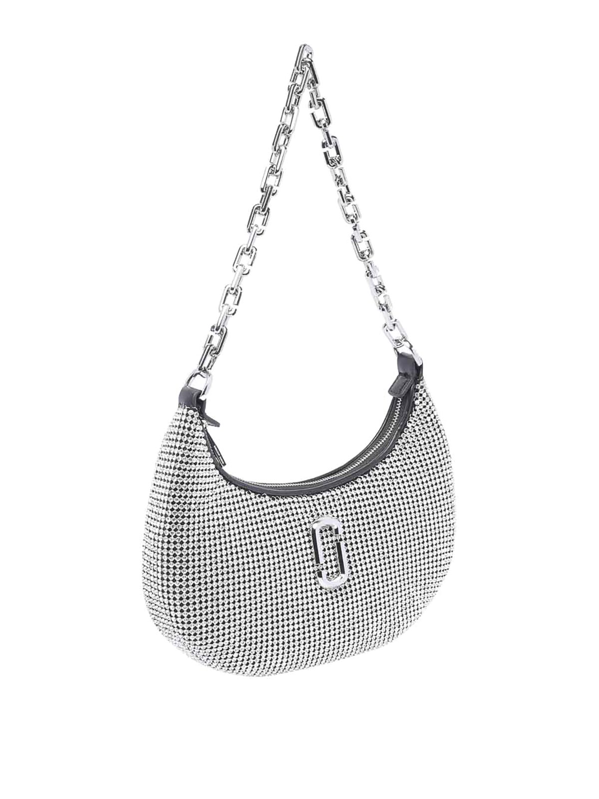 Shop Marc Jacobs The Small Curve Bag In Silver