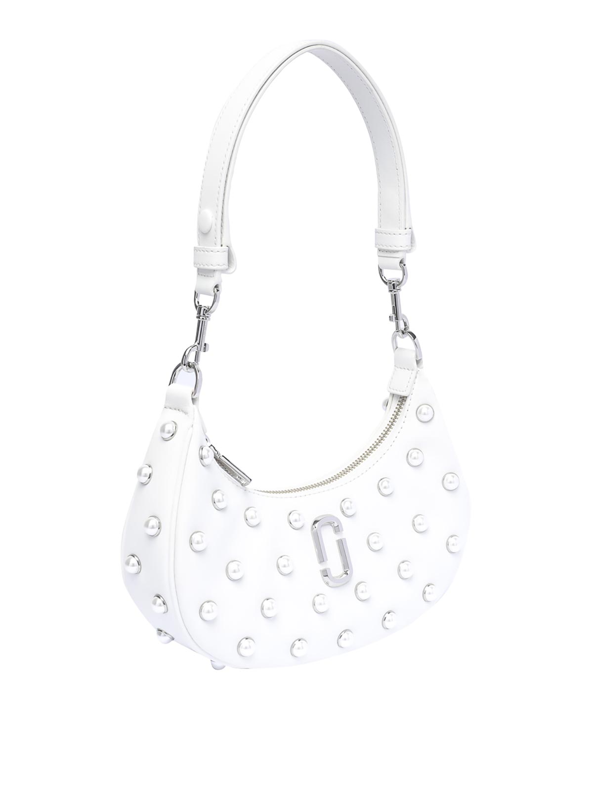 Shop Marc Jacobs The Small Curve Shoulder Bag In White