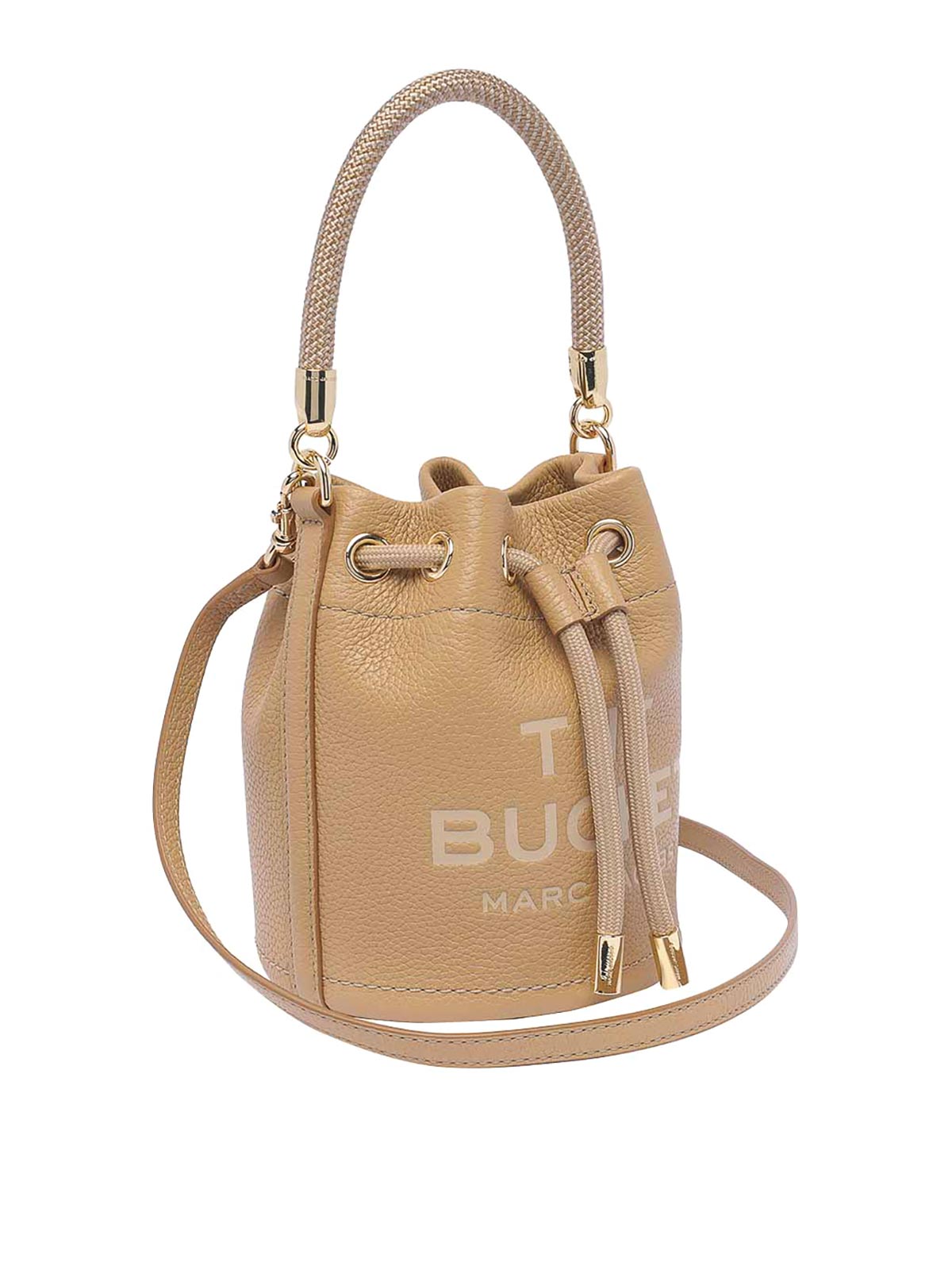 Shop Marc Jacobs The Mini Bucket Bag In Beige