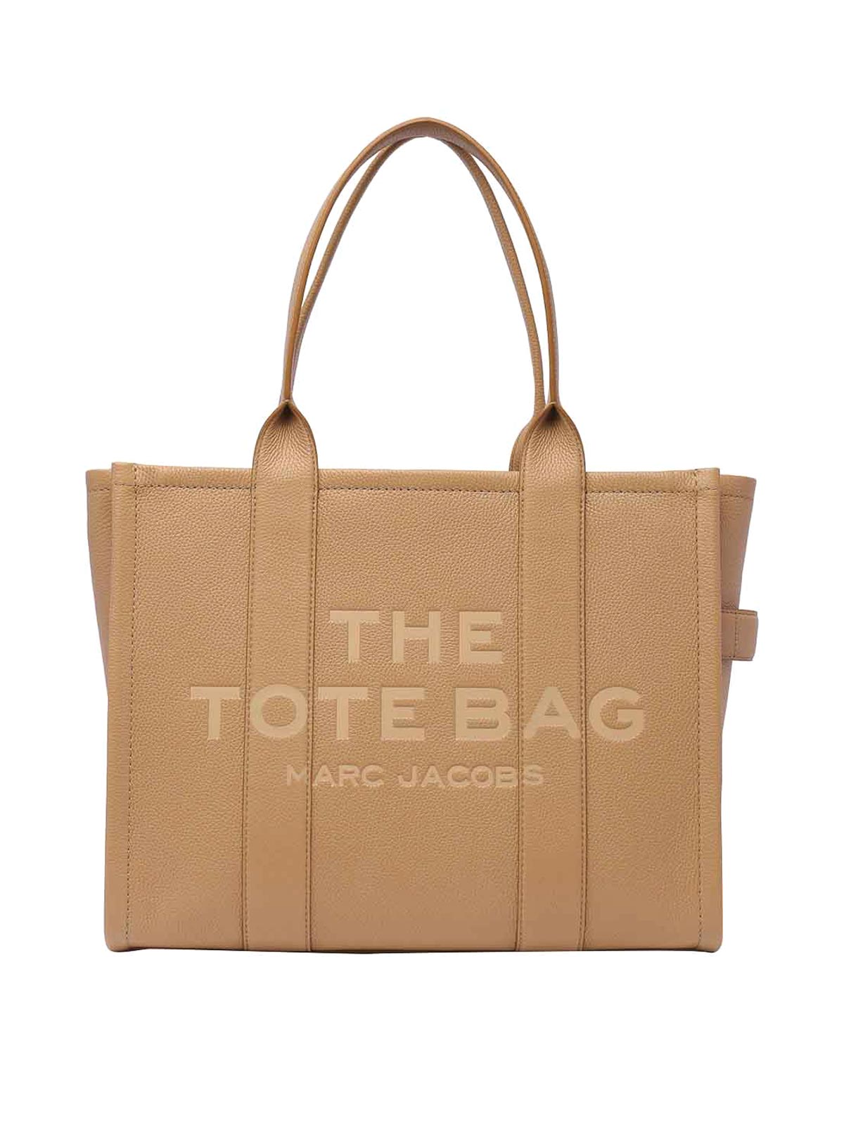 Marc Jacobs The Leather Large Tote Bag In Beige