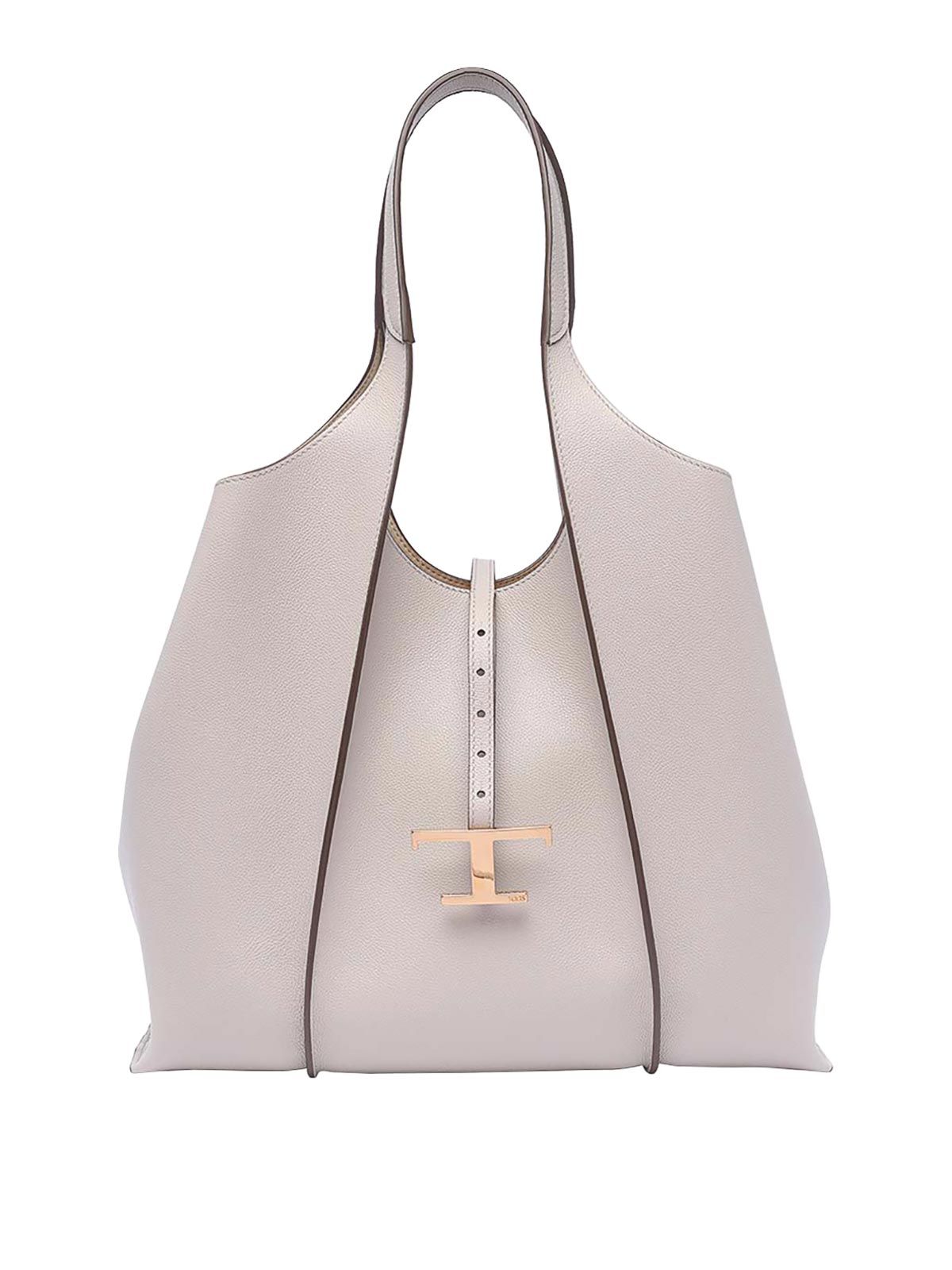 Tod's T Timeless Shopping Bag In Grey