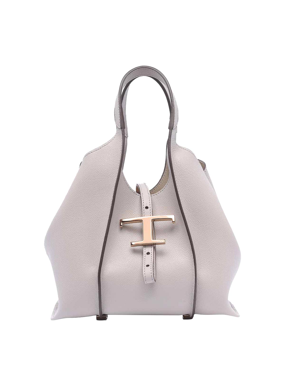 Tod's T Timeless Shopping Bag In Grey