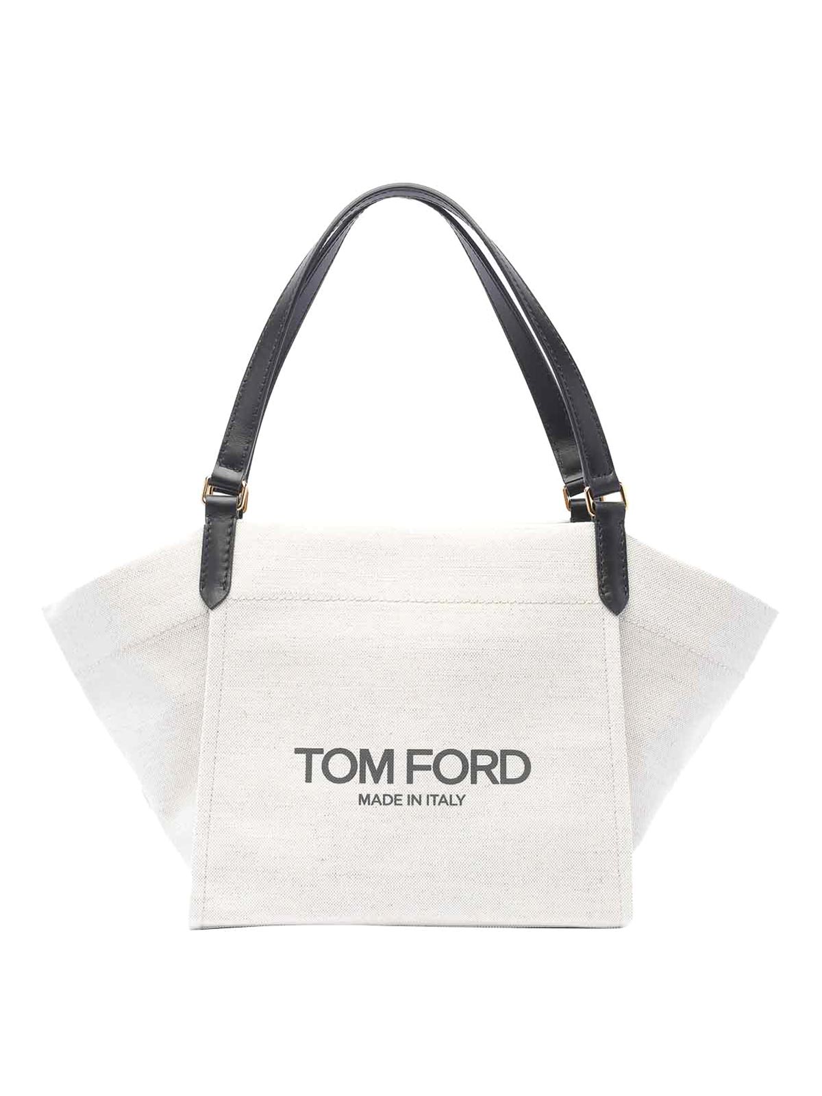 Shop Tom Ford Tote Bag In White