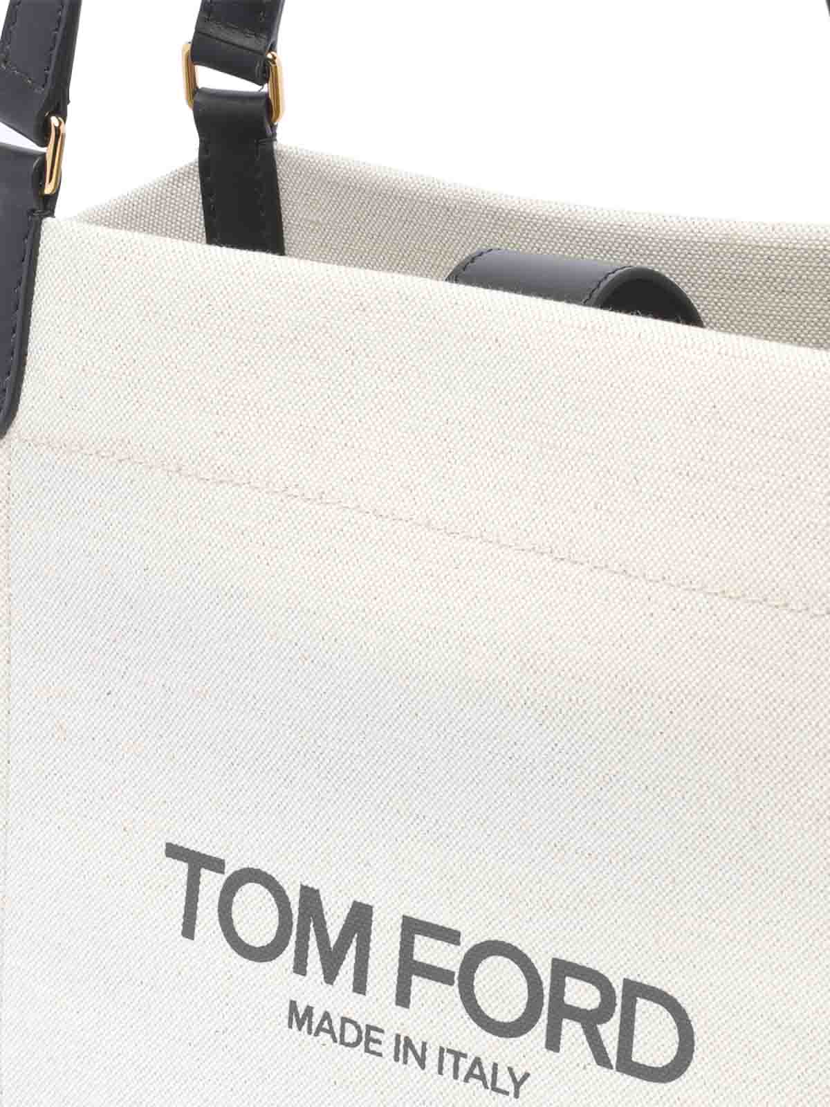 Shop Tom Ford Tote Bag In White