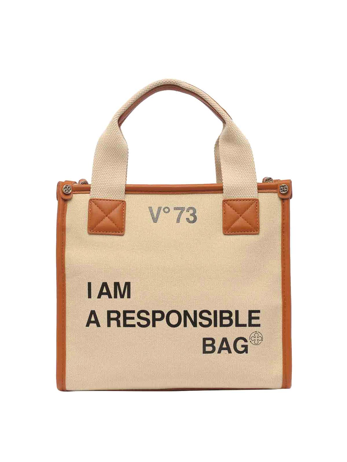Shop V73 Responsibility Bis Tote Bag In Beige