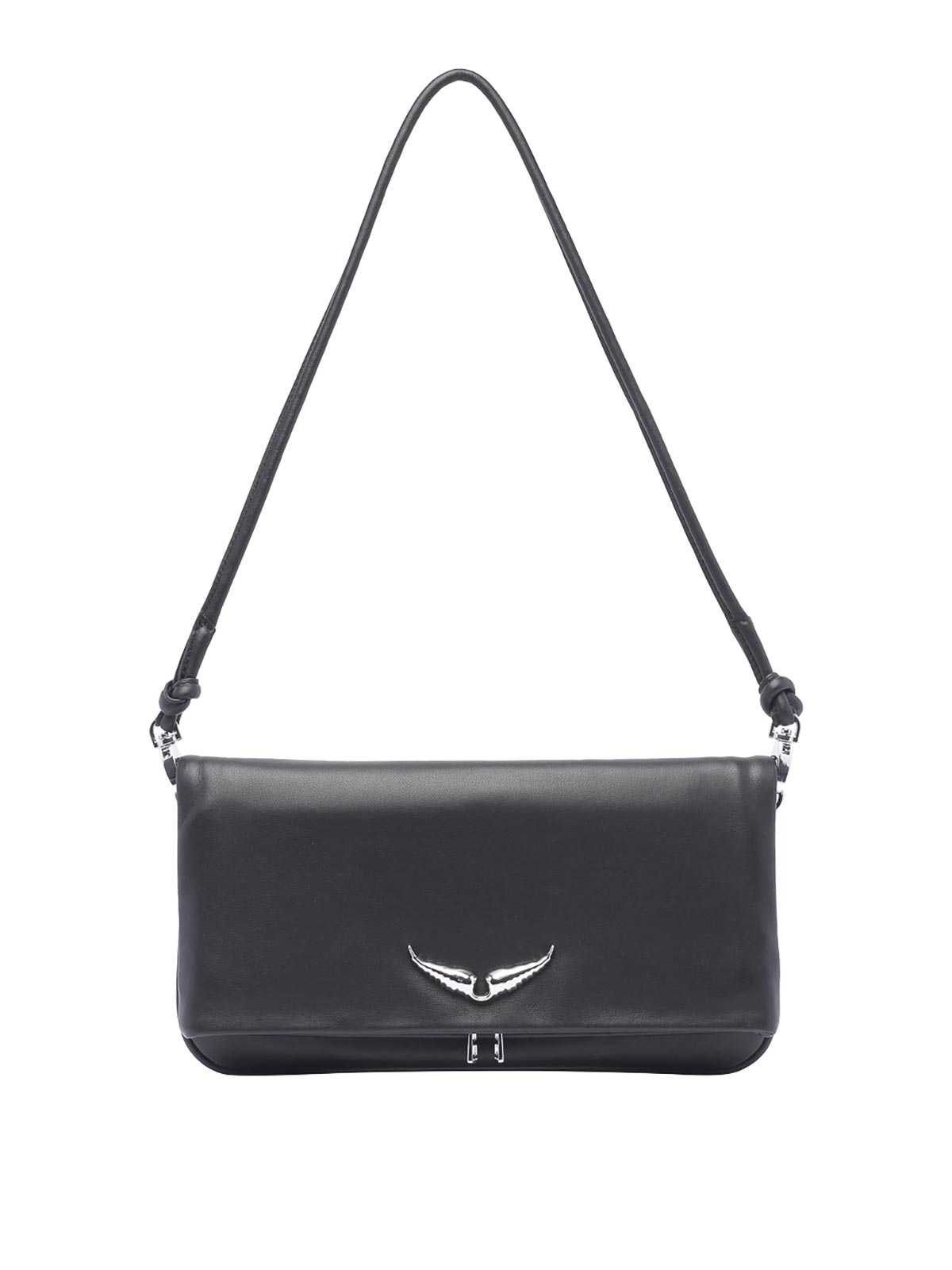 Shop Zadig & Voltaire Rock Minimal Shoulder Bag In Black