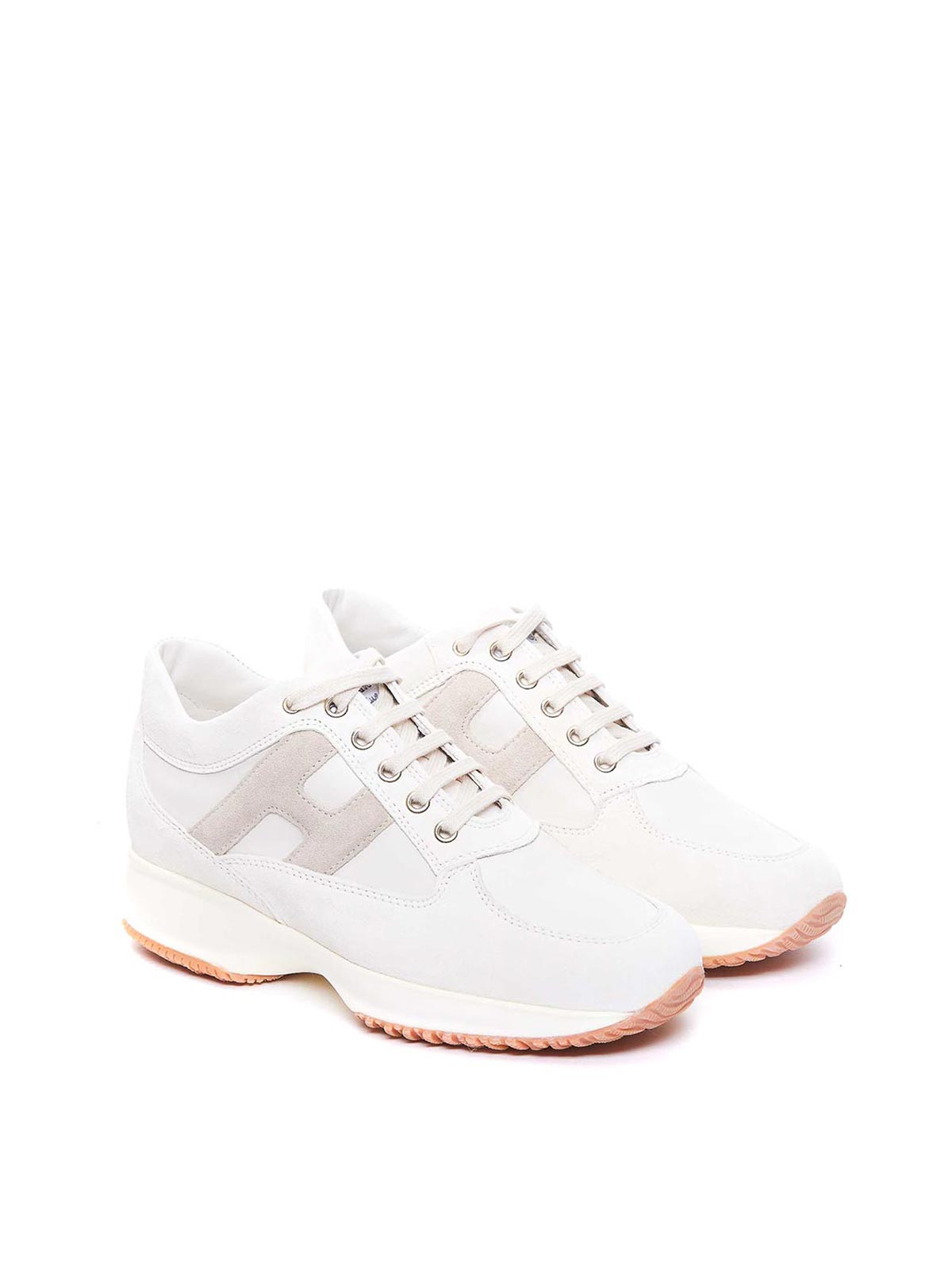 Shop Hogan Interactive Sneakers In Blanco