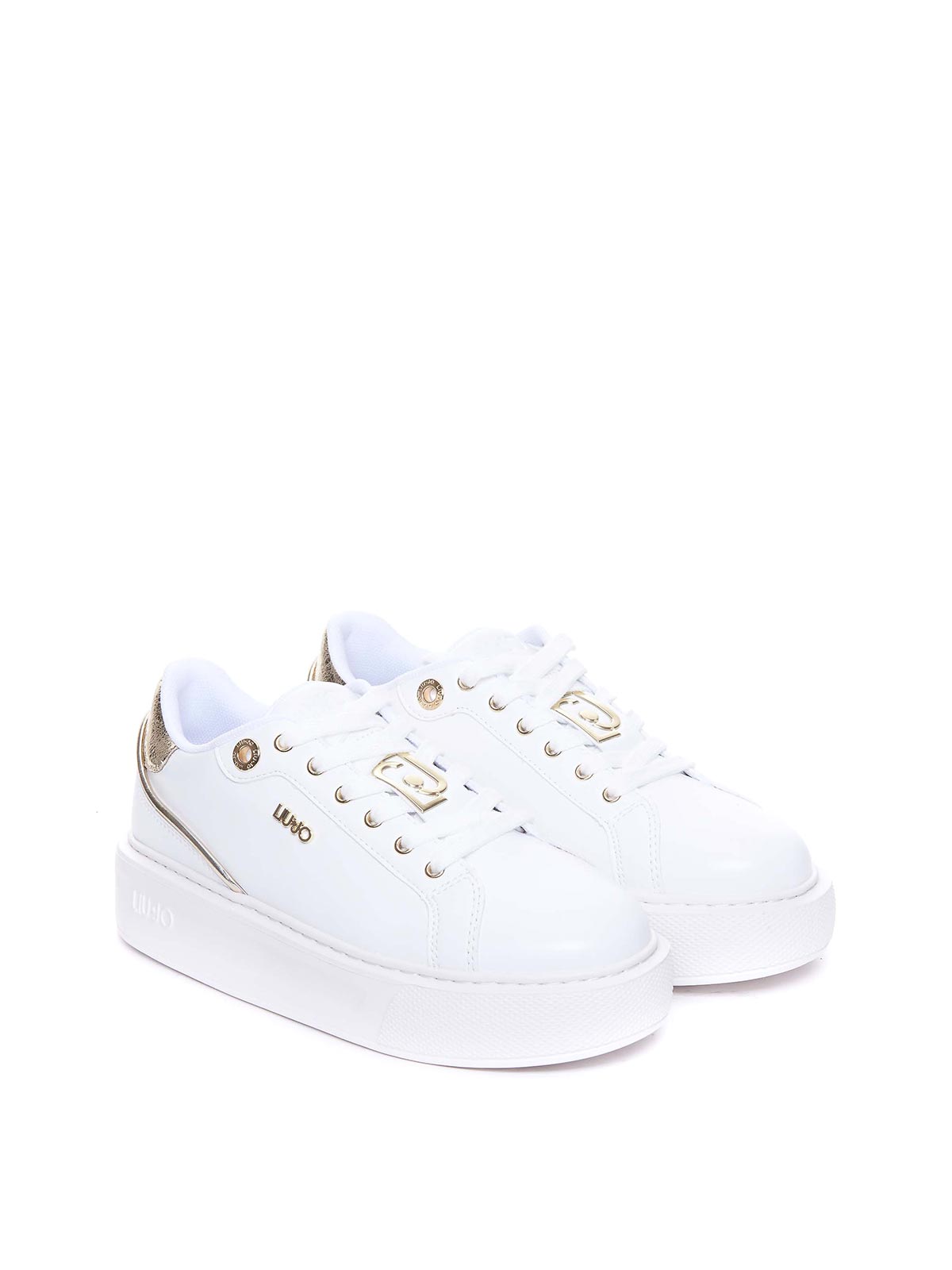 Shop Liu •jo Kylie Sneakers In White