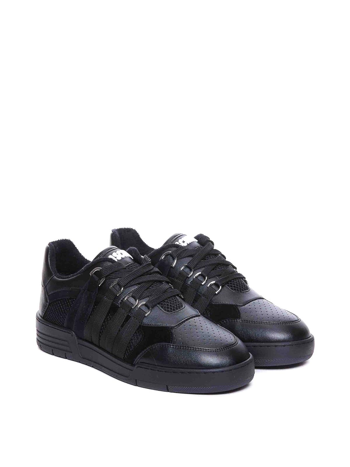 Shop Moschino Streetball Sneakers In Black