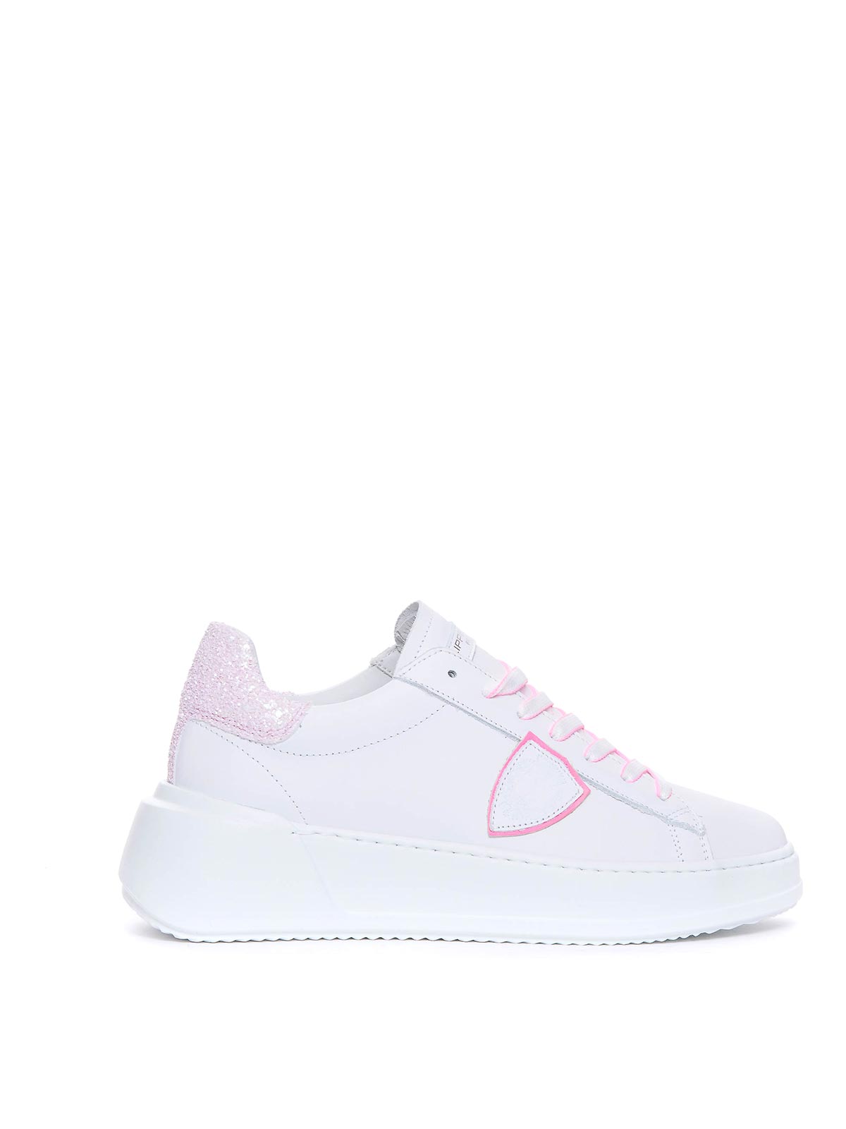 Philippe Model Tres Temple Sneakers In Blanco