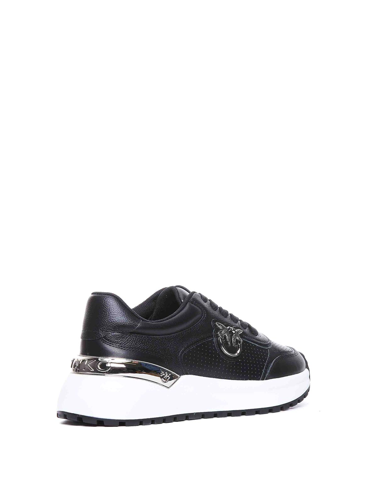 Shop Pinko Gem 01 Sneakers In Black