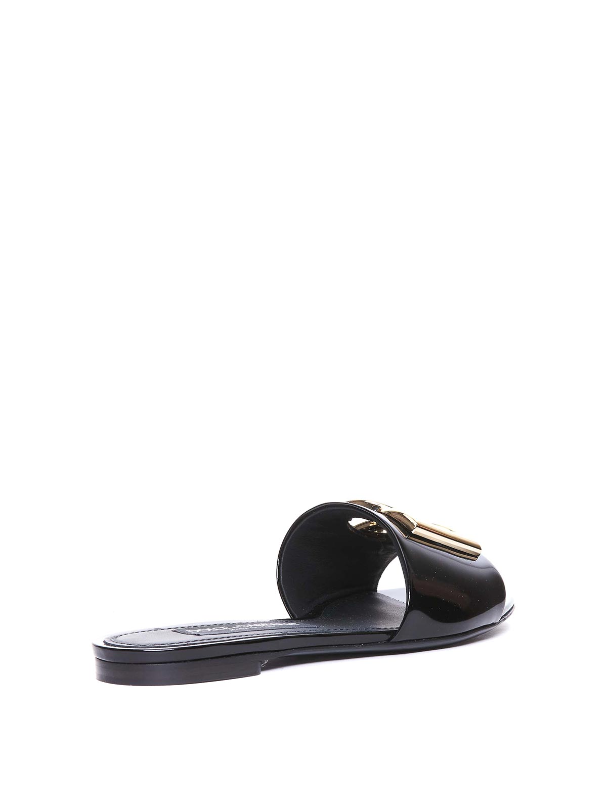 Shop Dolce & Gabbana Dg Logo Sandals In Black