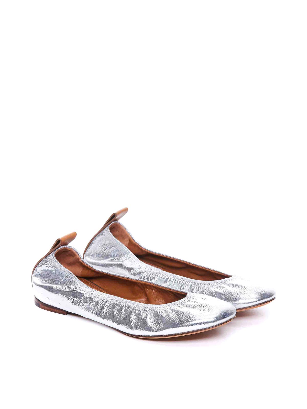 Shop Lanvin Ballets In Silver