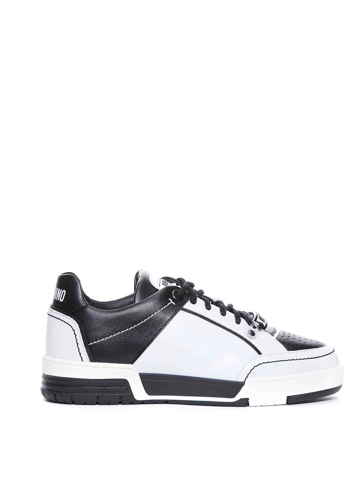 Moschino Streetball Sneakers In White