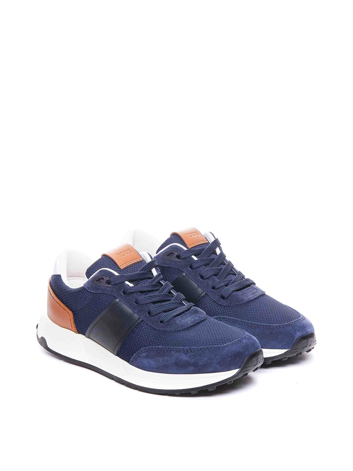 Shop Tod's Sneakers In Blue