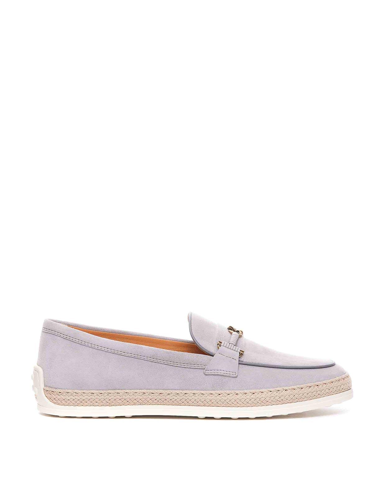 Tod's Suede Loafers In Purple
