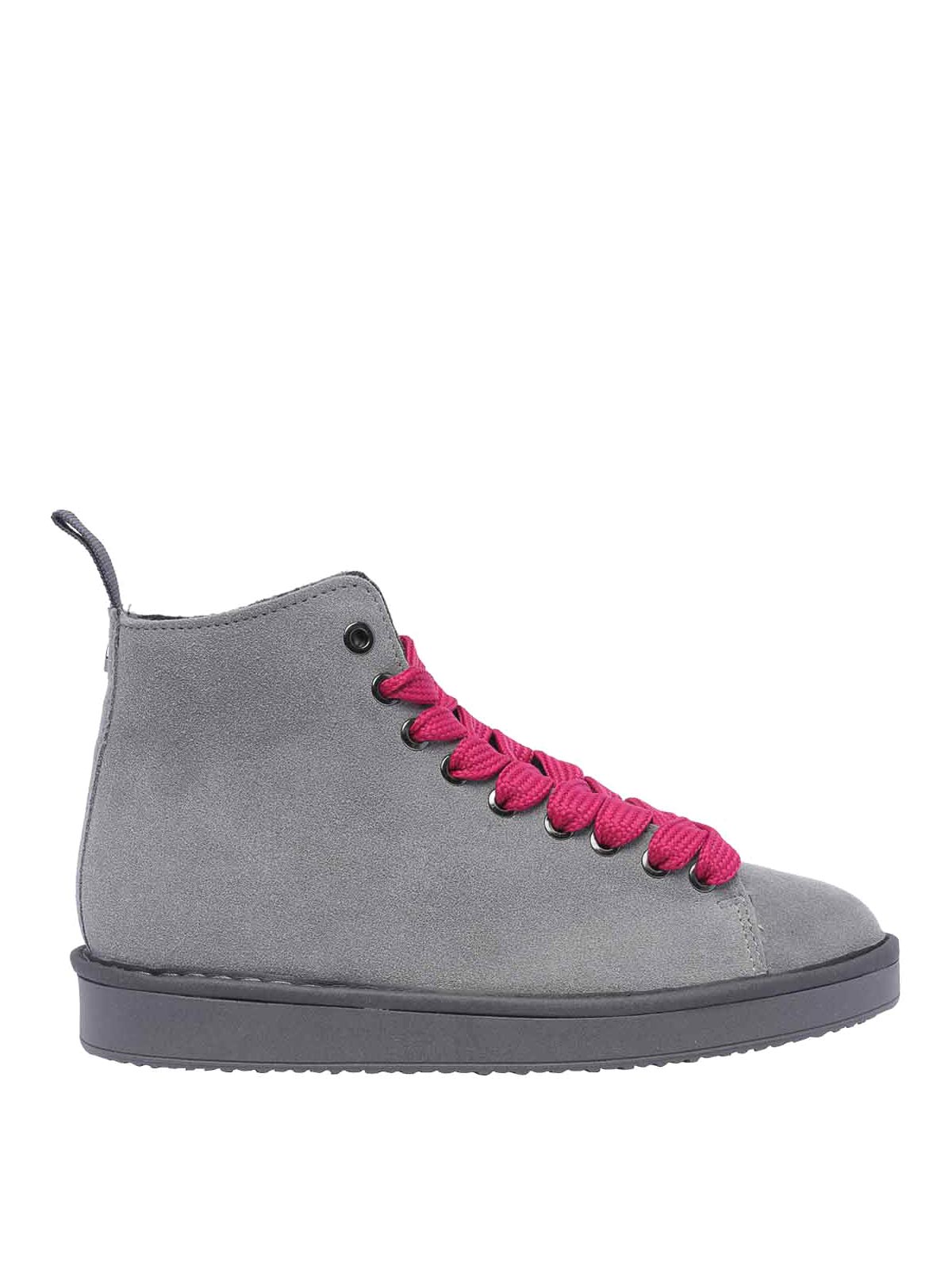 Shop Pànchic Laced Up Shoes In Grey