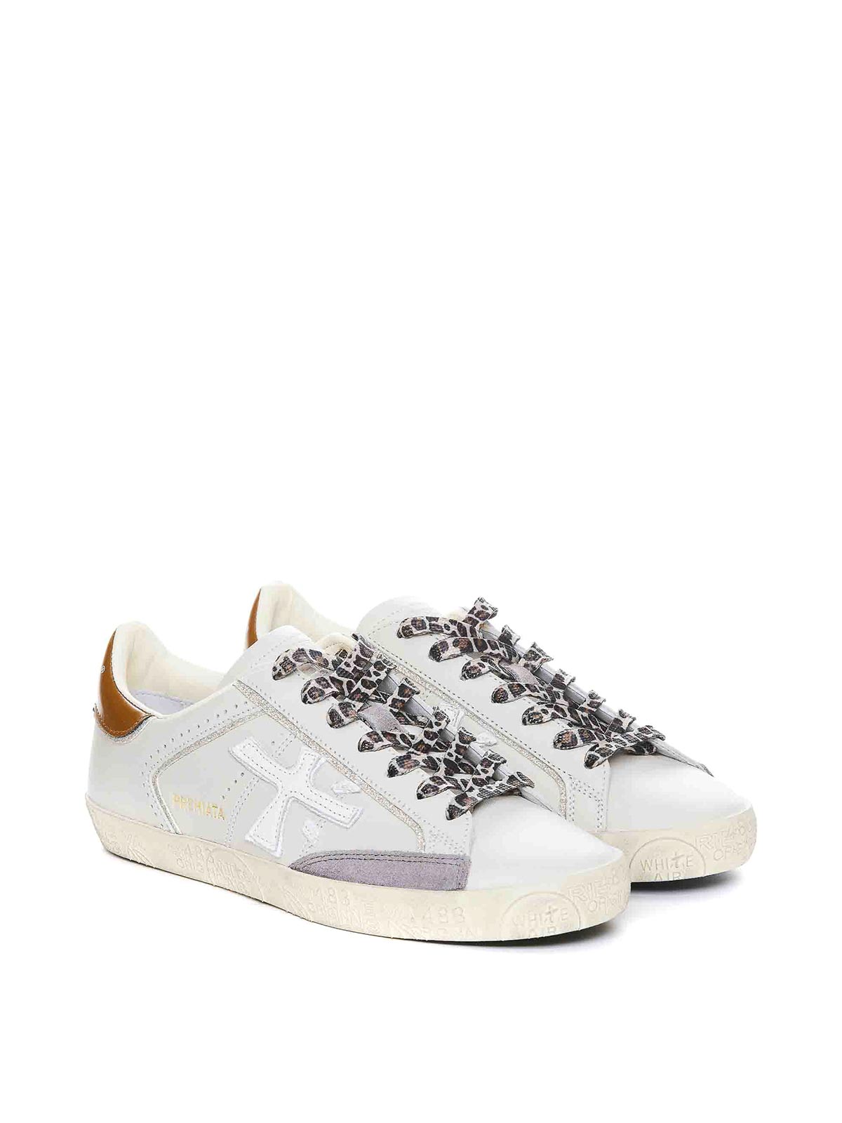 Shop Premiata Stevend Sneakers In White