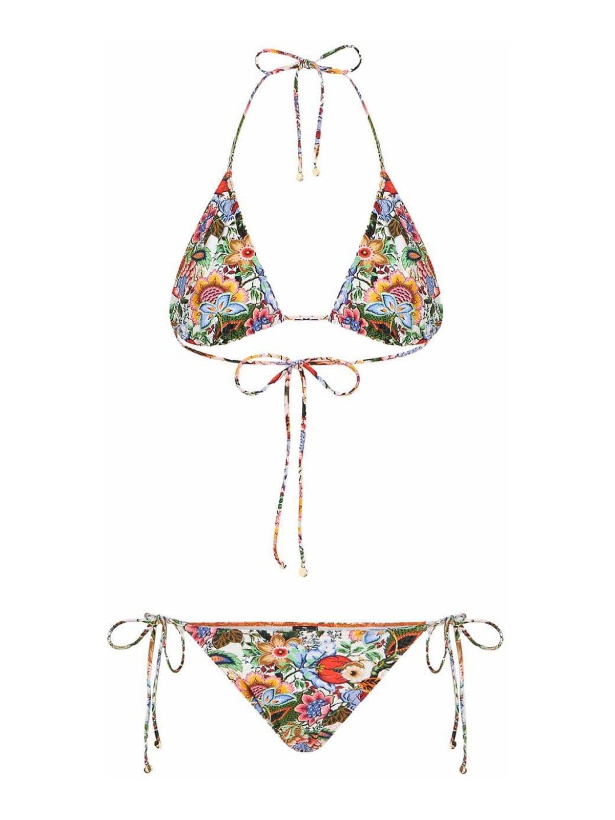 Shop Etro Boutique Bikini Set In Multicolor