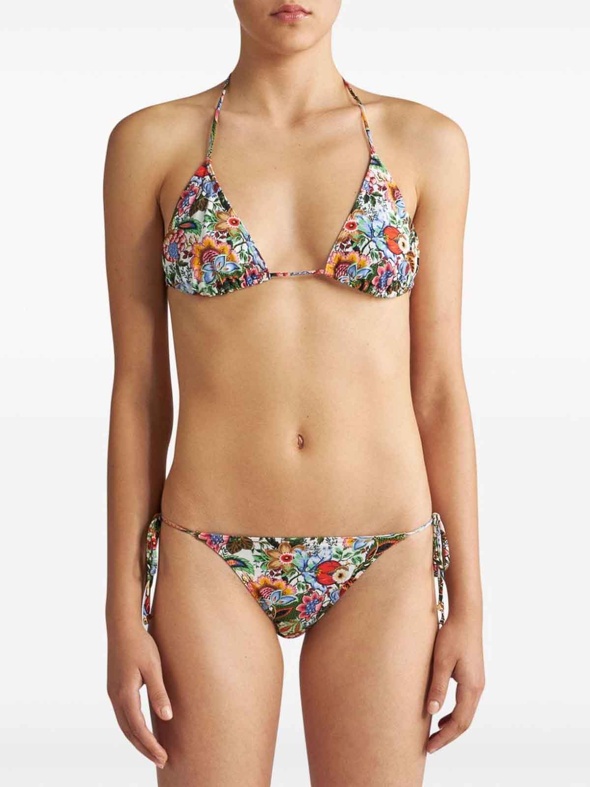 Shop Etro Boutique Bikini Set In Multicolor