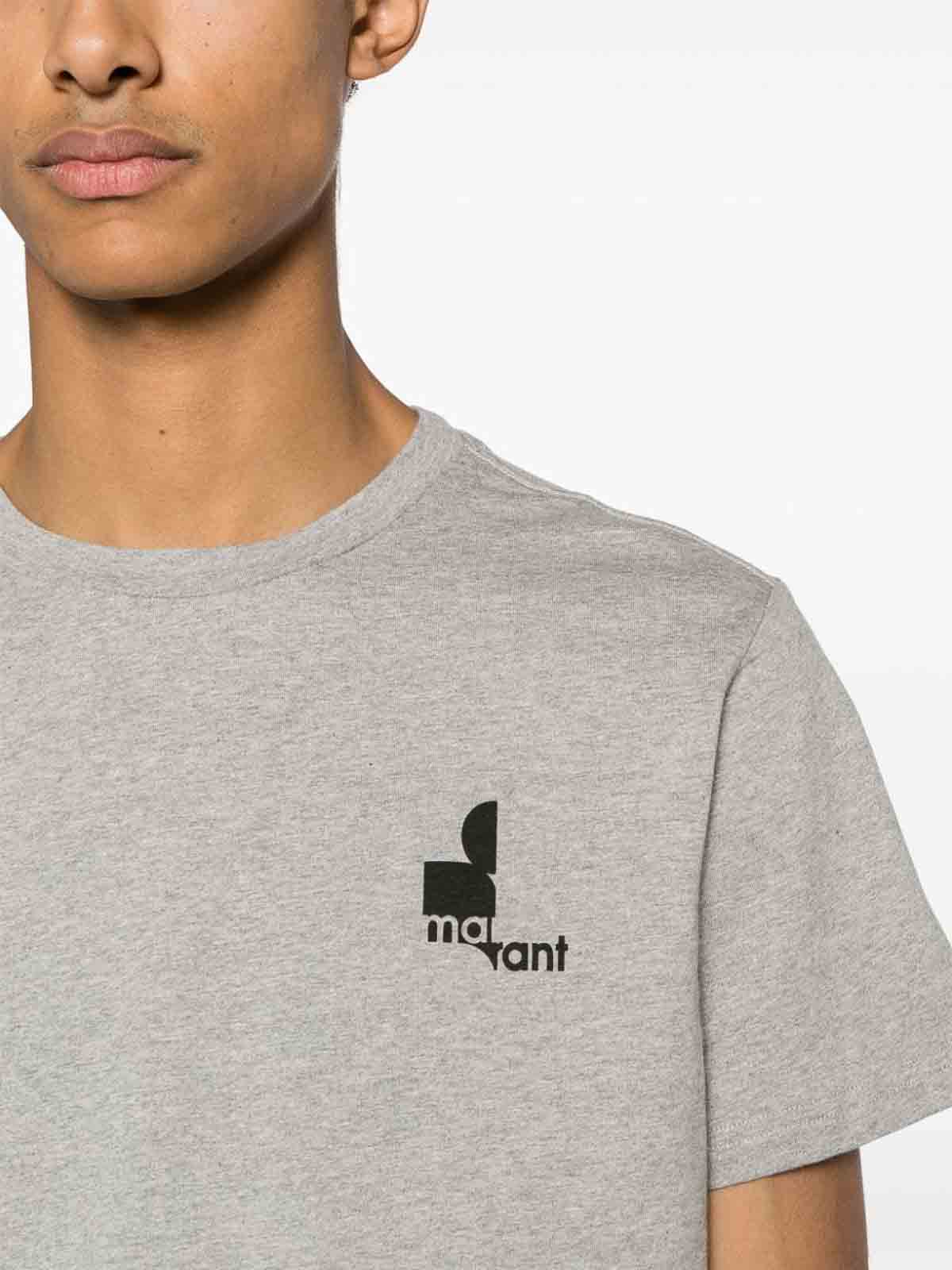 Shop Isabel Marant Camiseta - Zafferh In Grey