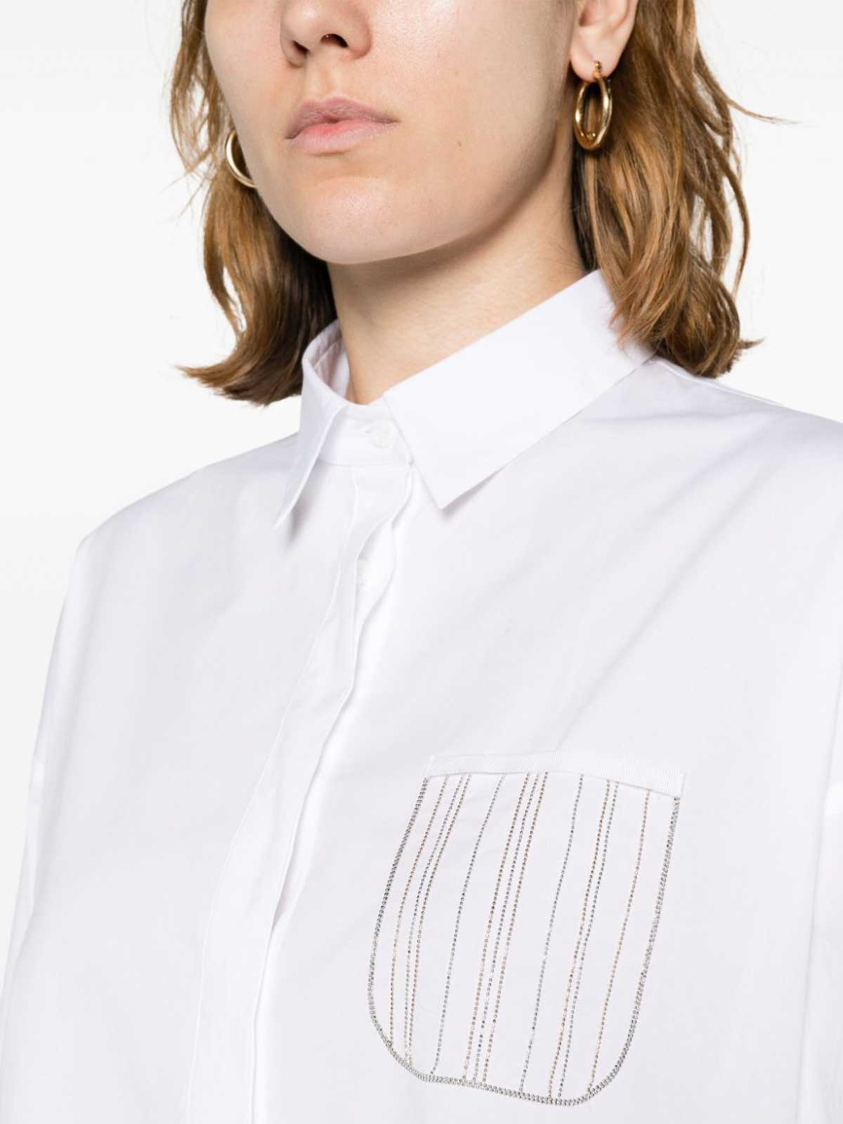 Shop Peserico Shirt With Pocket In Blanco