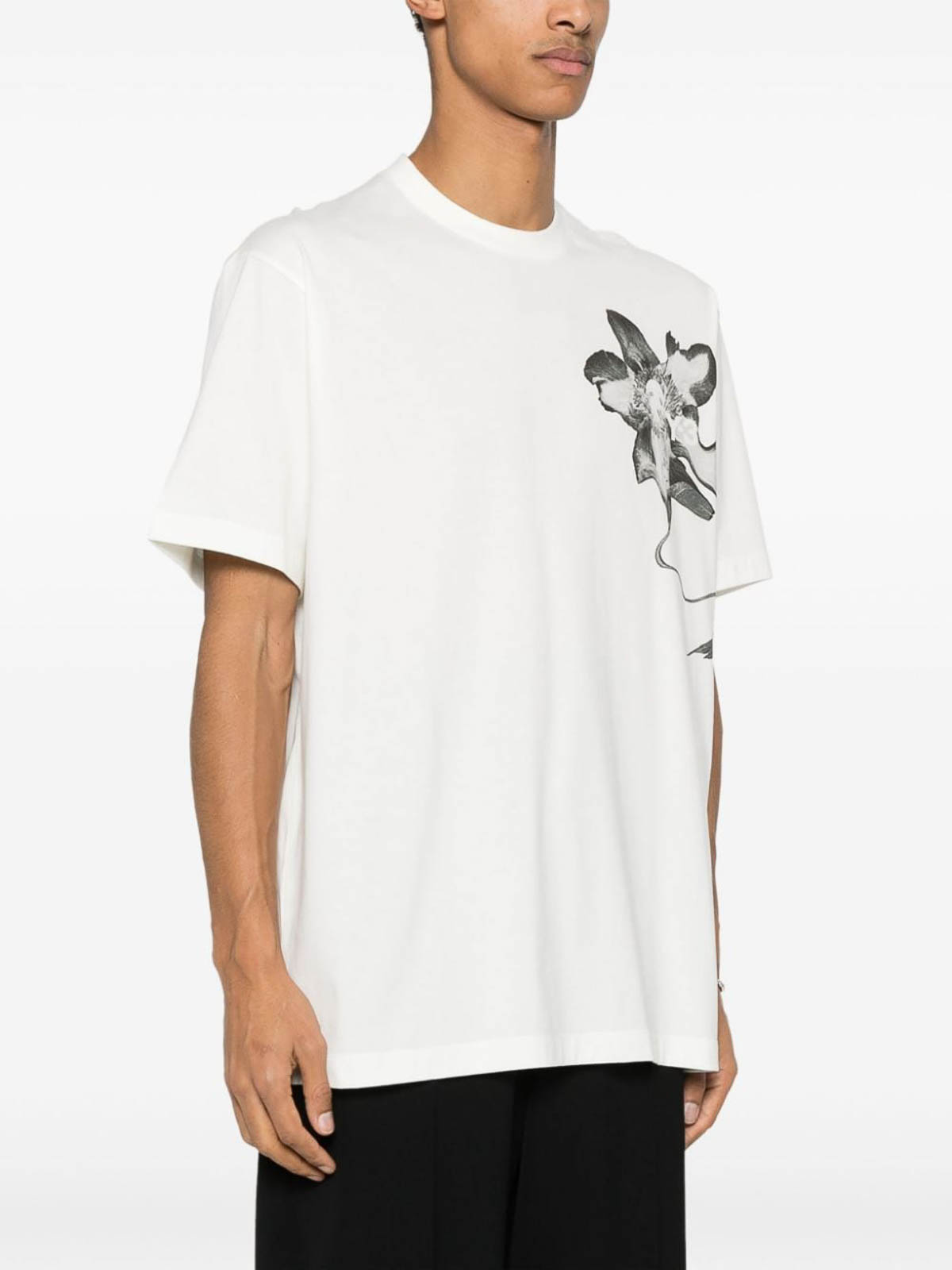 Shop Y-3 T-shirt With Print In White