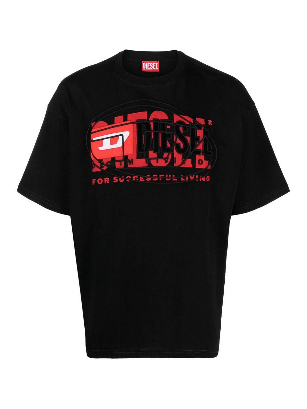 Diesel T-shirt With Logo In Black