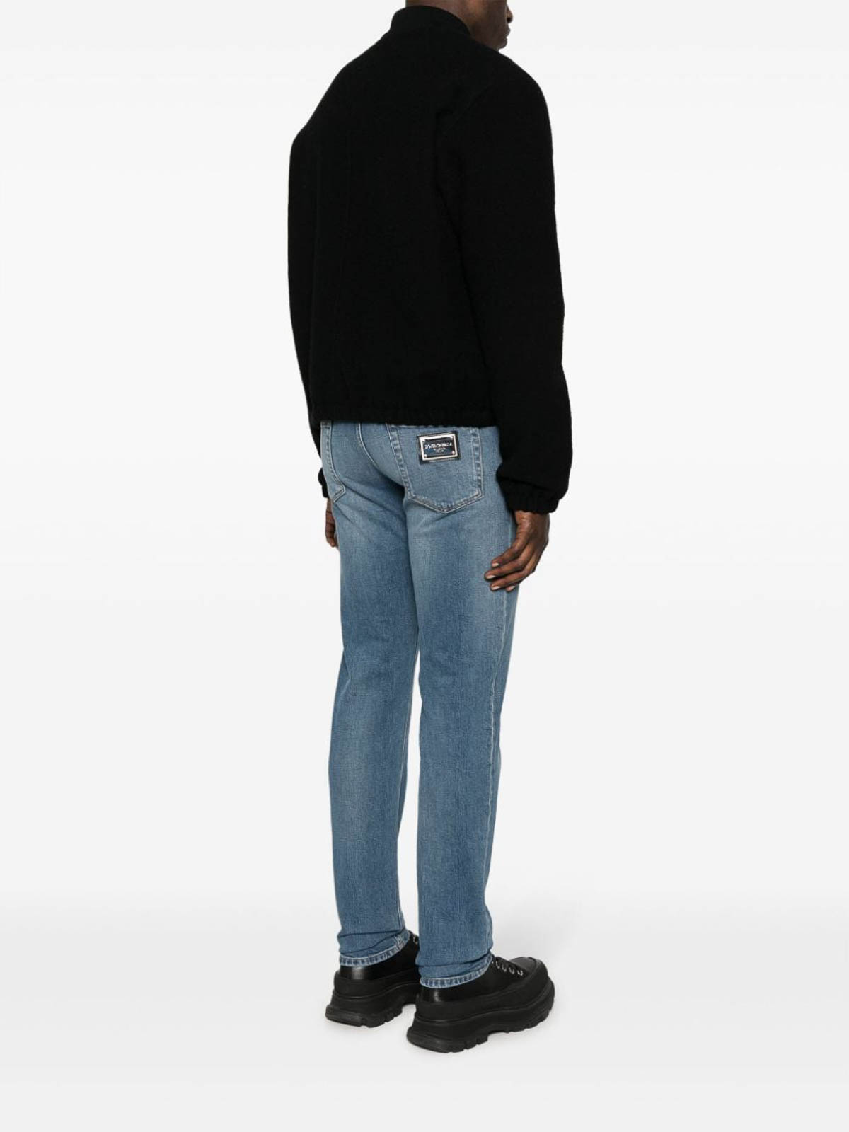 Shop Dolce & Gabbana Mid-rise Jeans In Azul