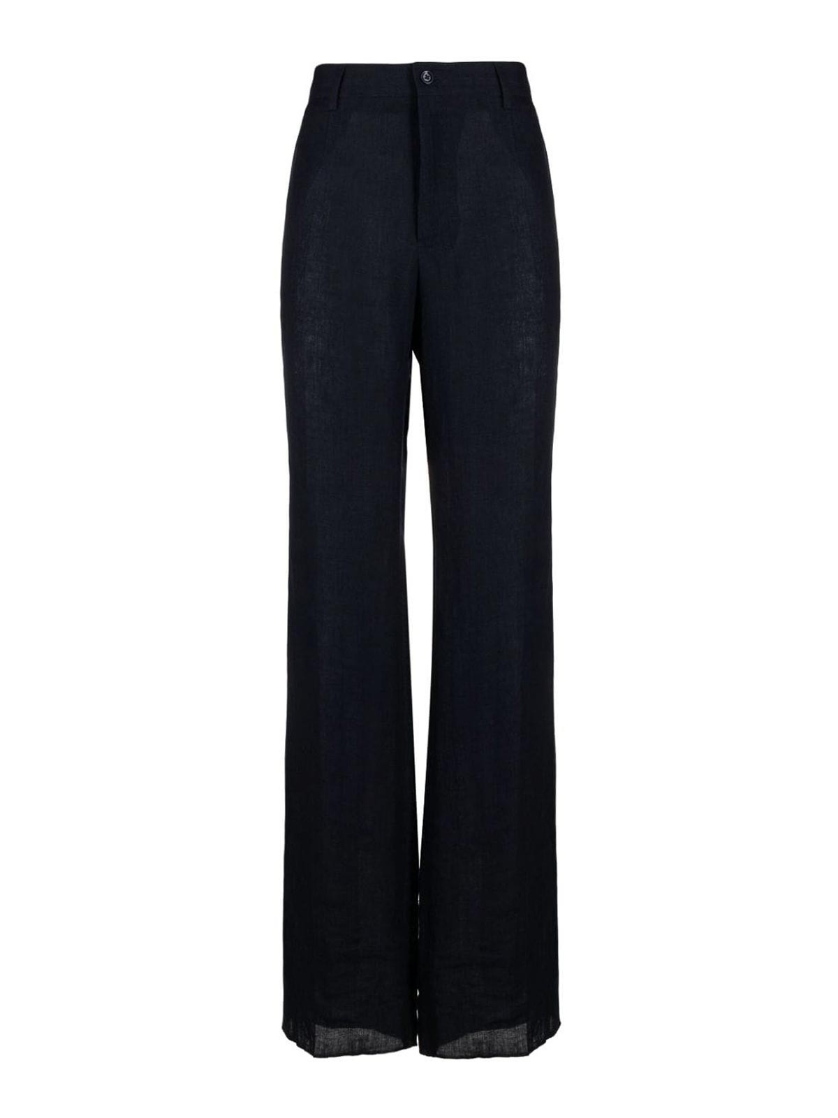 Shop Dolce & Gabbana Soft Trousers In Blue