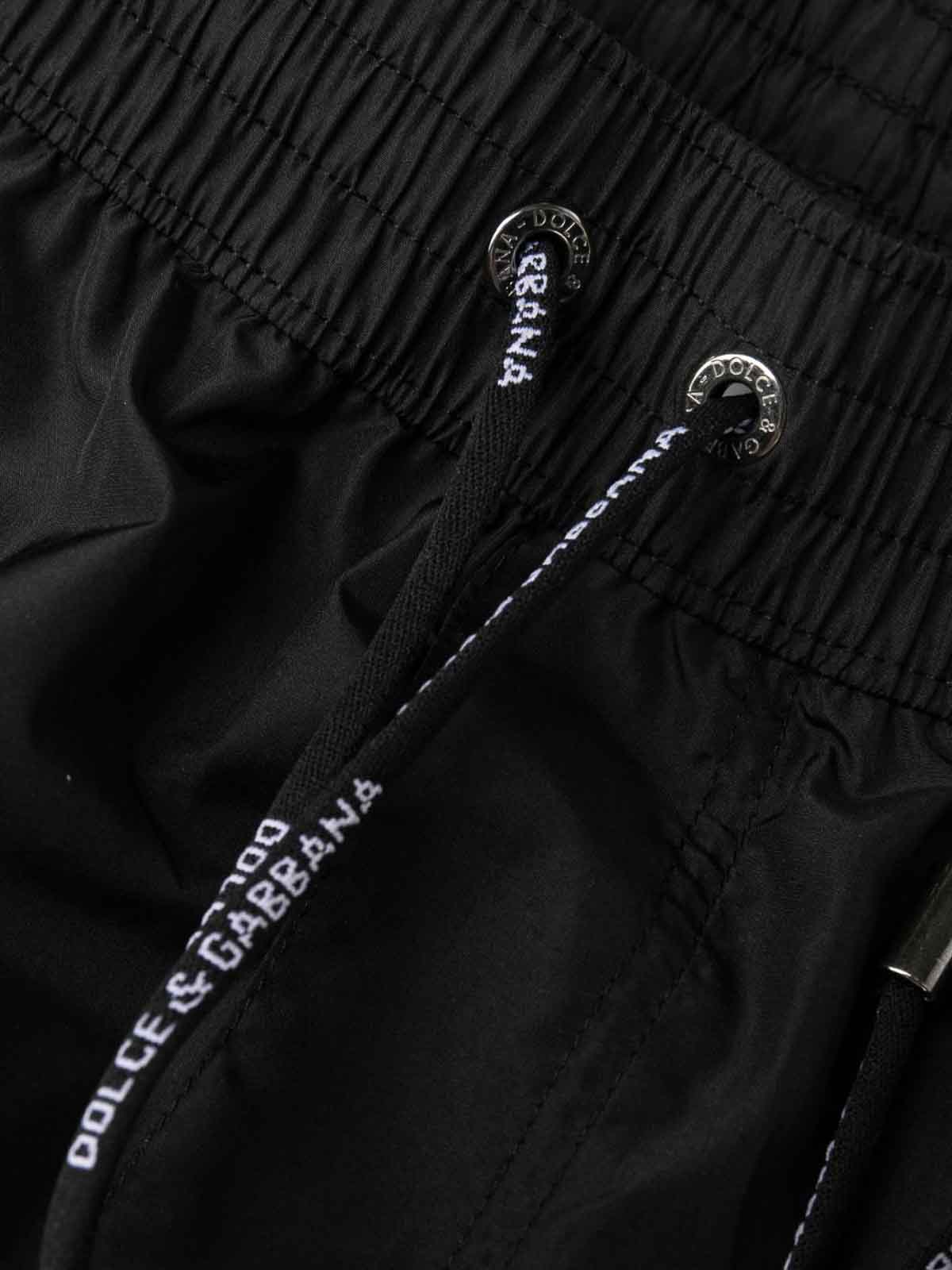 Shop Dolce & Gabbana Swim Boxers In Negro