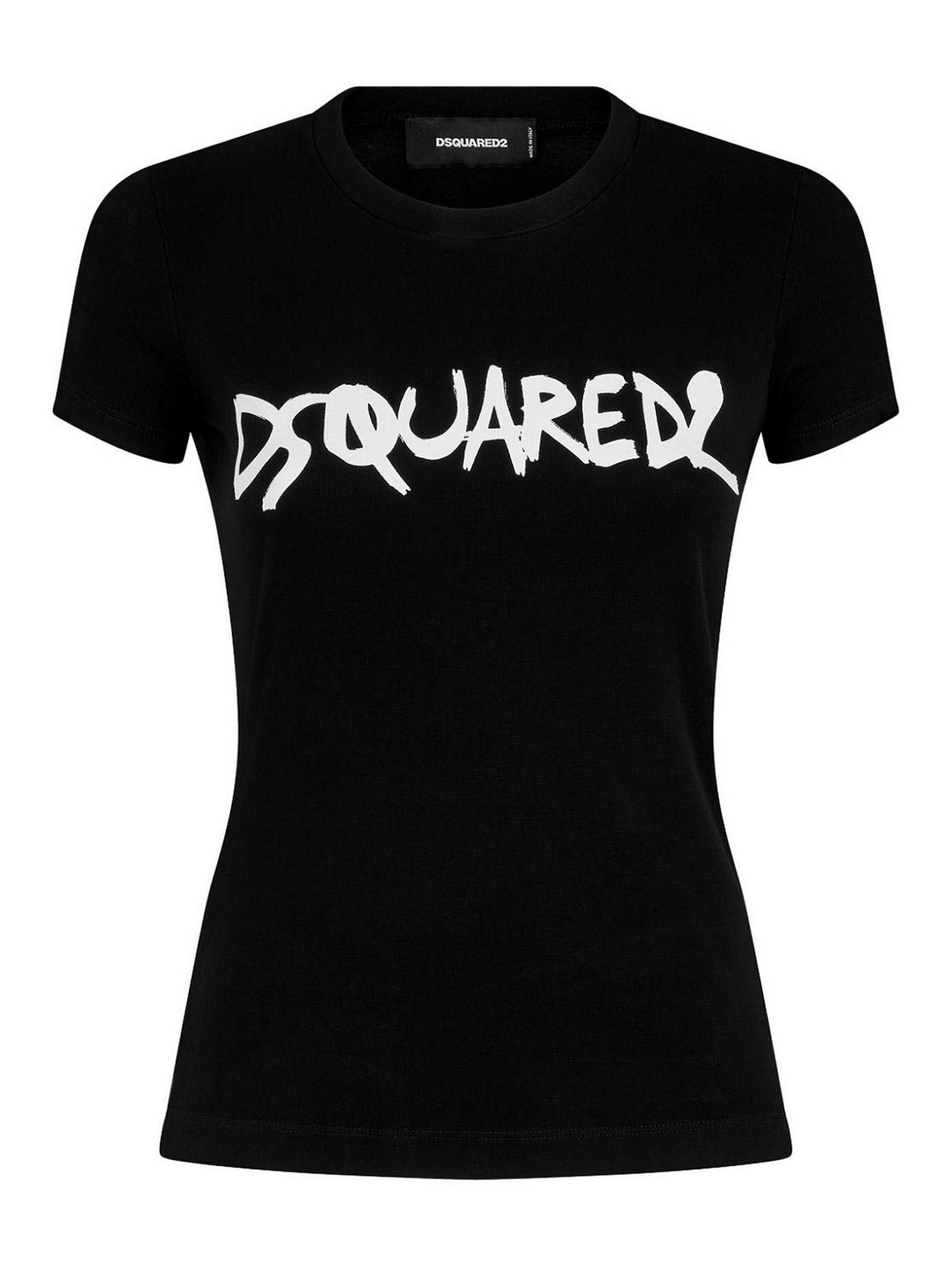 Shop Dsquared2 T-shirt With Print In Black