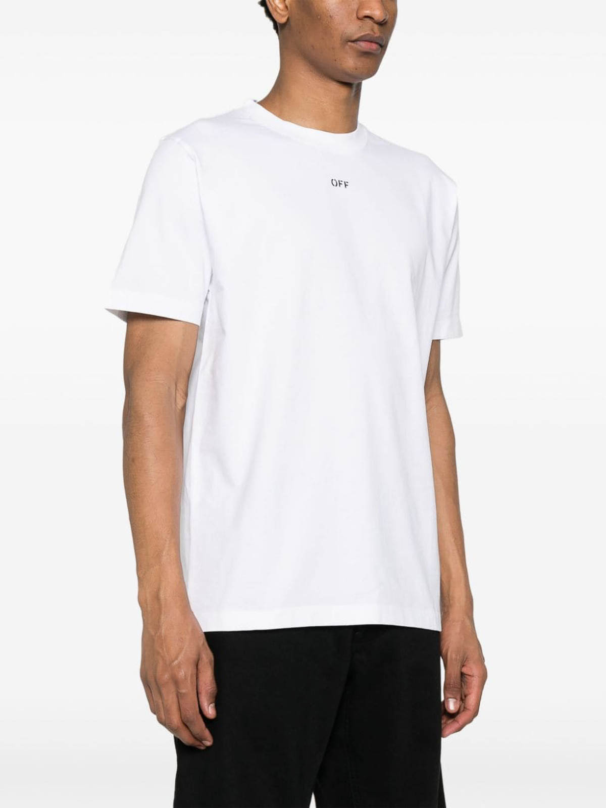 Shop Off-white T-shirt With Logo In Blanco
