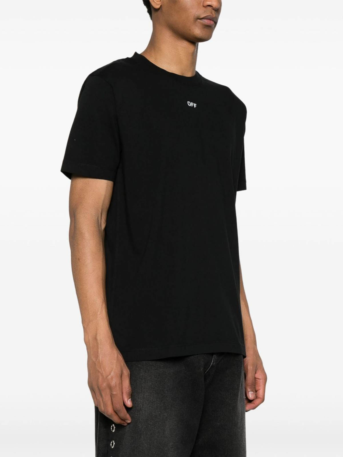 Shop Off-white T-shirt With Logo In Negro