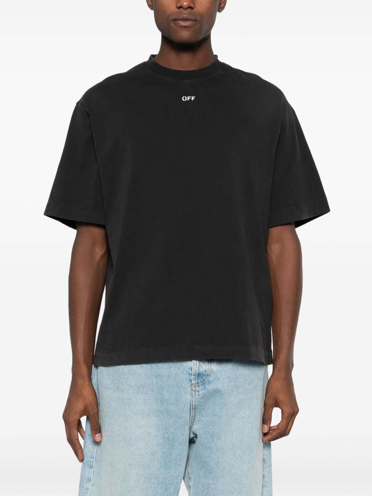 Shop Off-white T-shirt With Logo In Gris