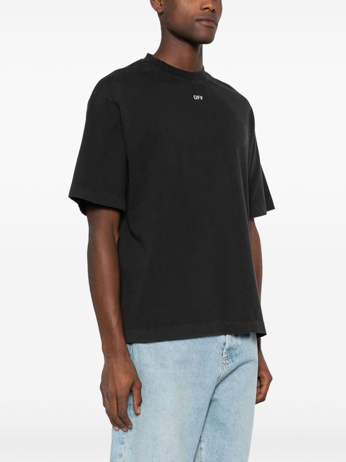 Shop Off-white T-shirt With Logo In Gris