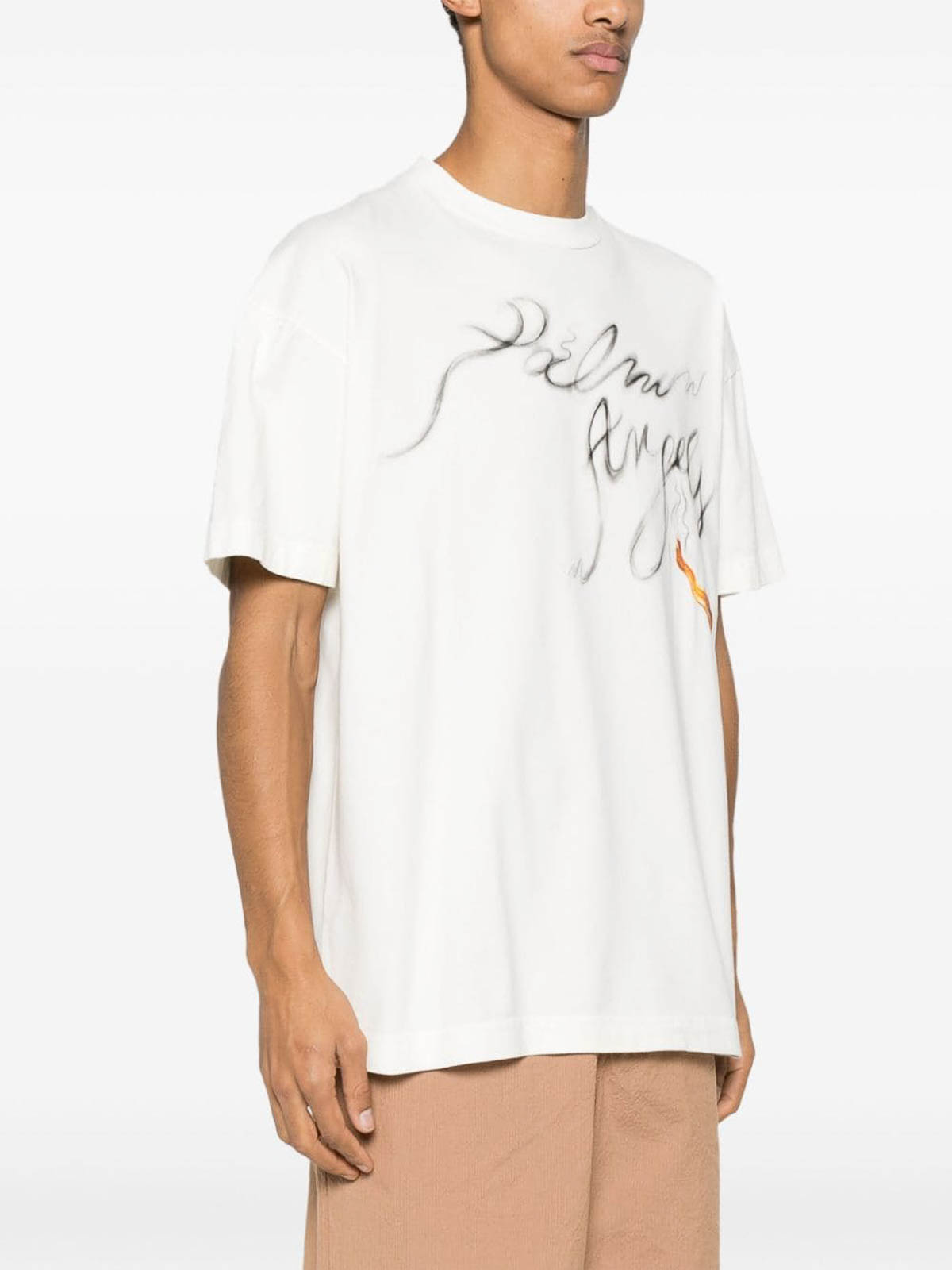 Shop Palm Angels Camiseta - Blanco