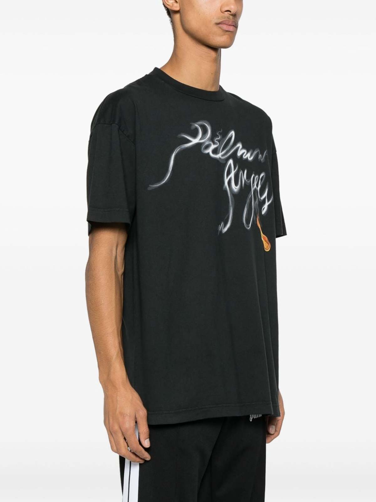 Shop Palm Angels Camiseta - Negro