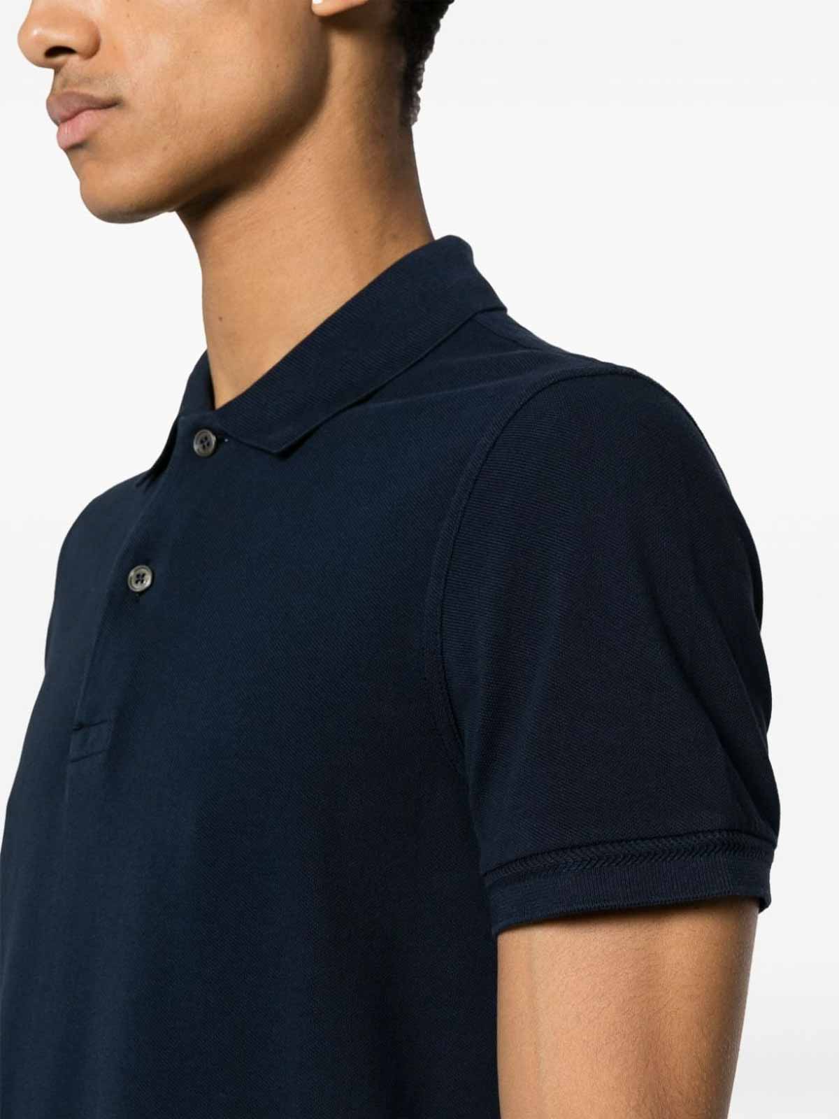 Shop Tom Ford Polo Shirt With Logo In Azul