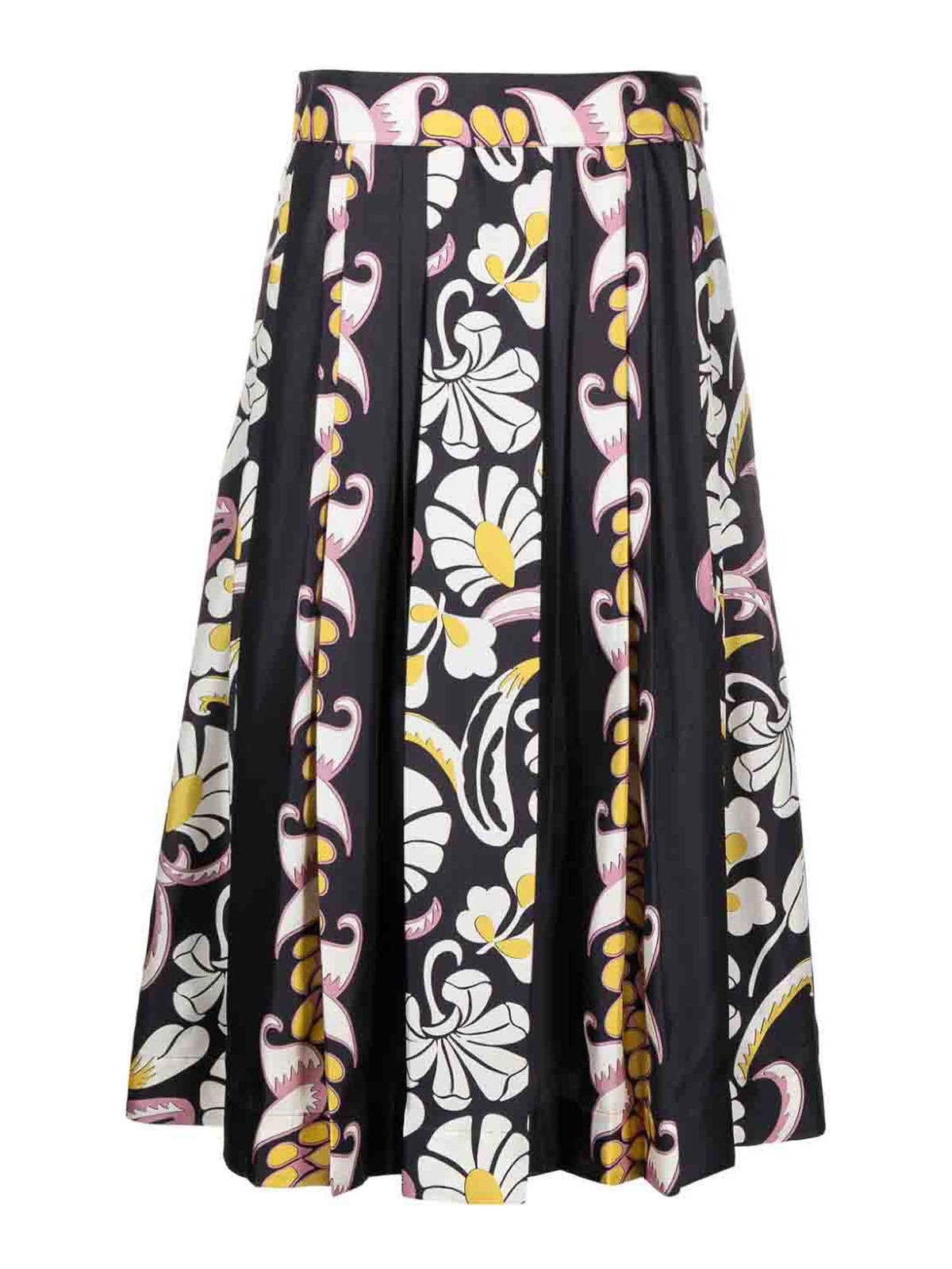Shop Tory Burch Floral Print Skirt In Multicolour