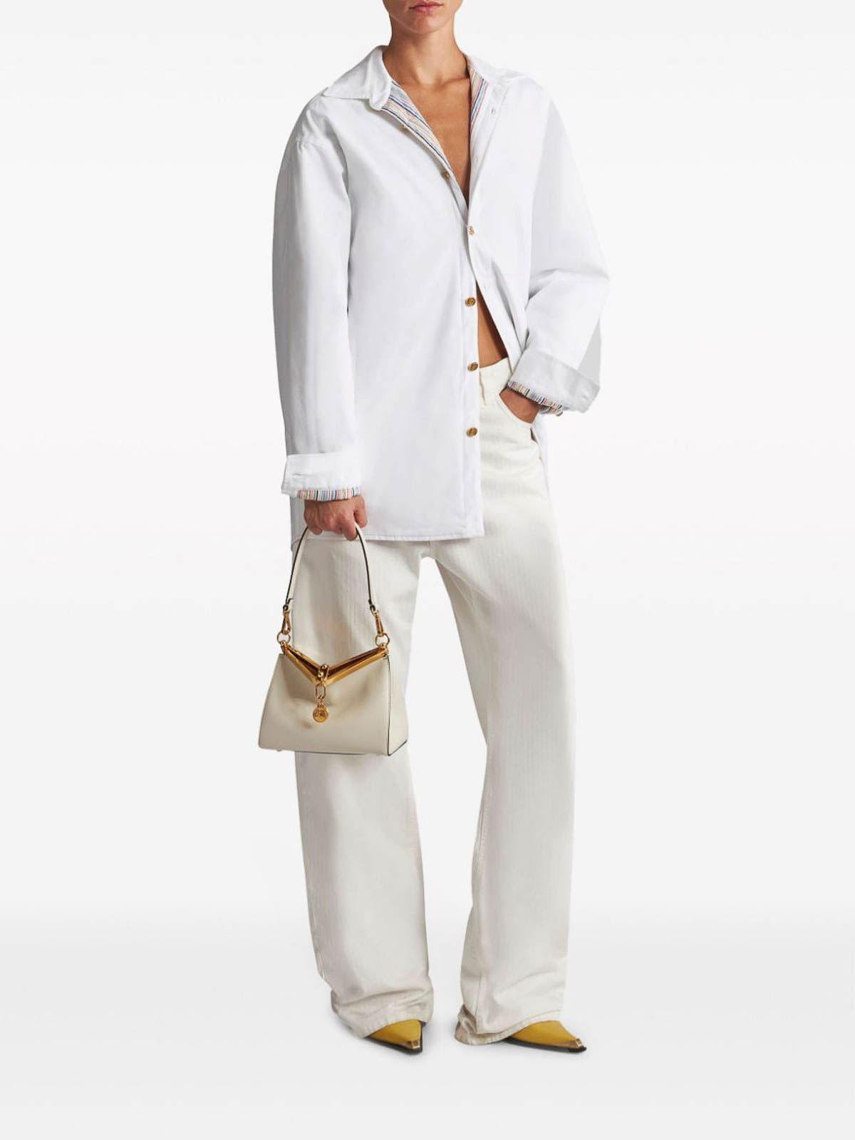 Shop Etro Mini Bag In Blanco