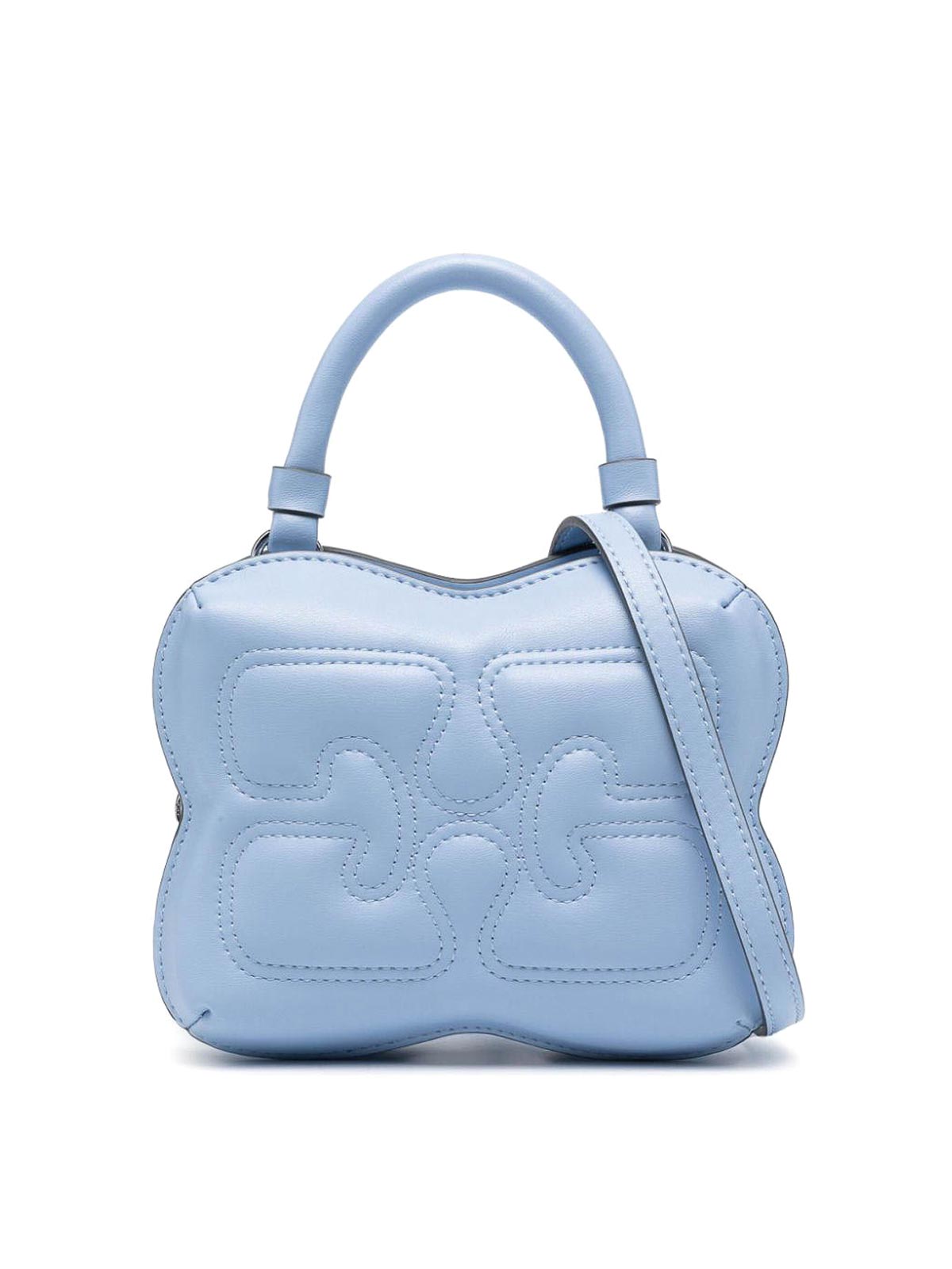 Shop Ganni Bag In Light Blue