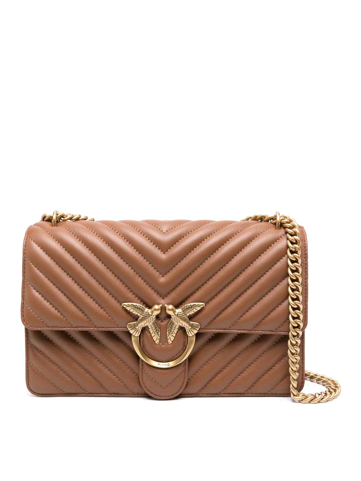 Pinko Bolsa Bandolera - Love One Classic In Marrón