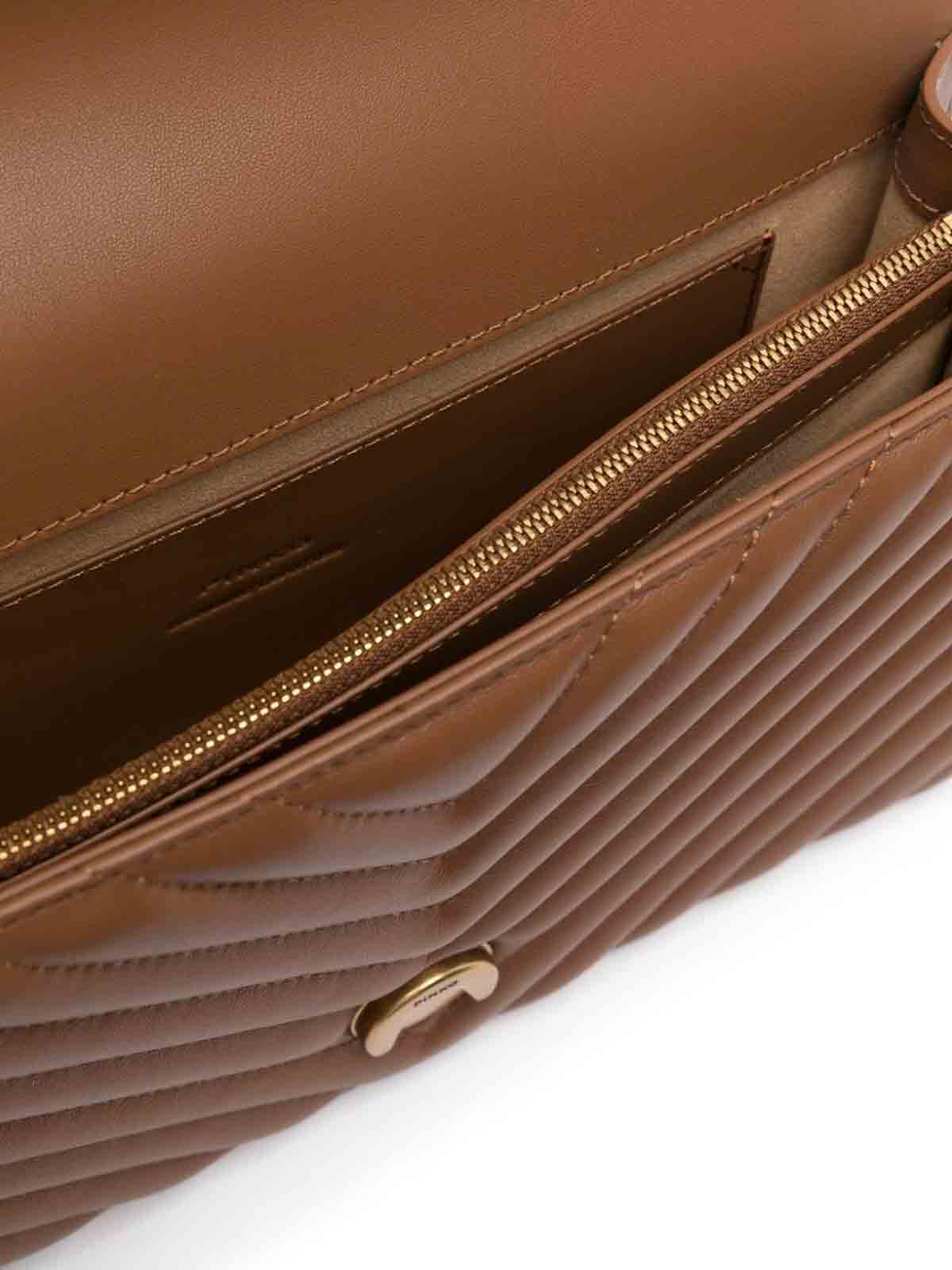 Pinko Bolsa Bandolera - Love One Classic In Marrón