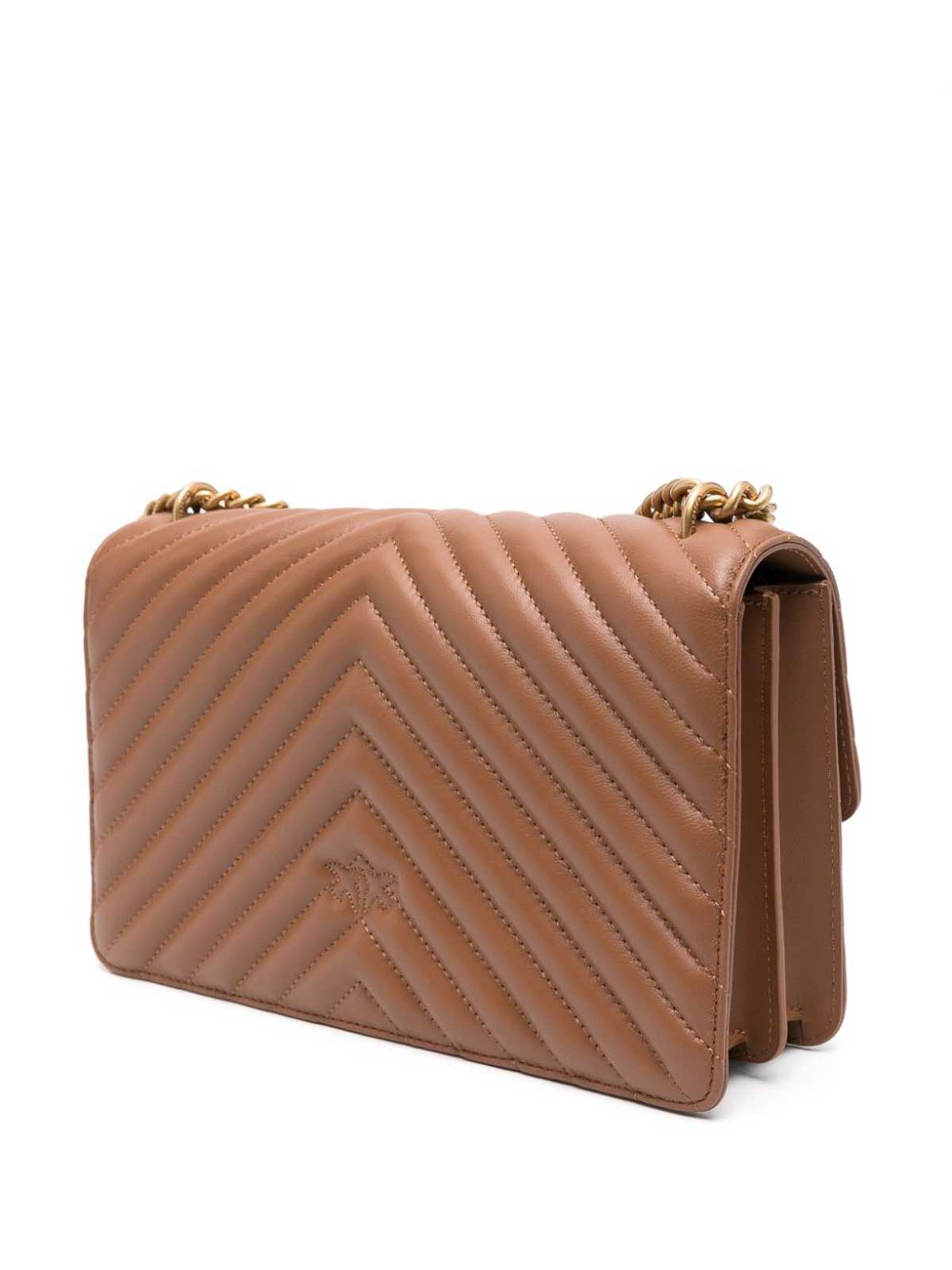 Pinko Bolsa Bandolera - Love One Classic In Marrón