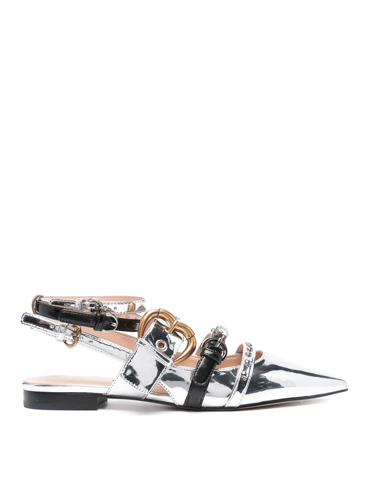 Pinko Slingback With Studs In Plata